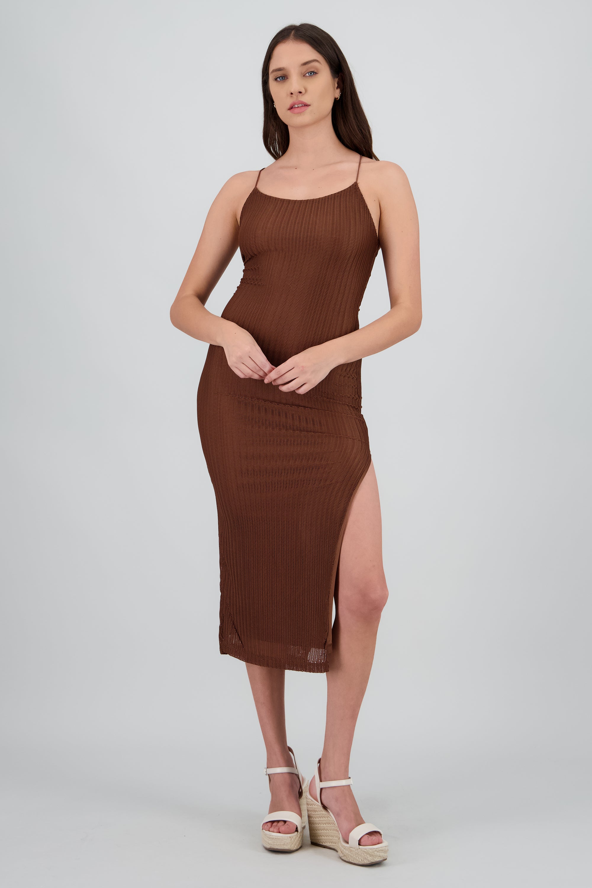 Vestido maxi red textura CAFE