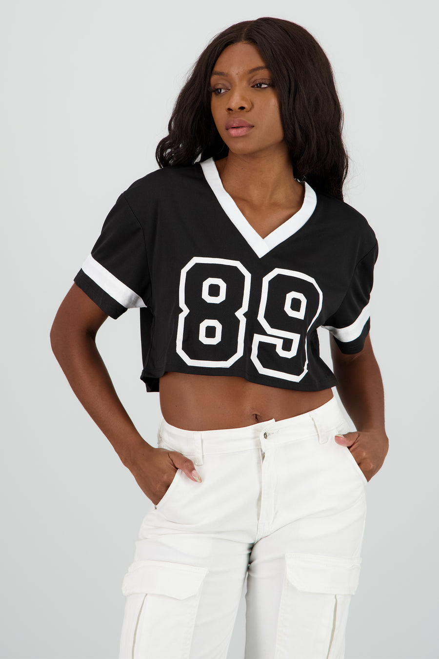 Top crop estampado numero