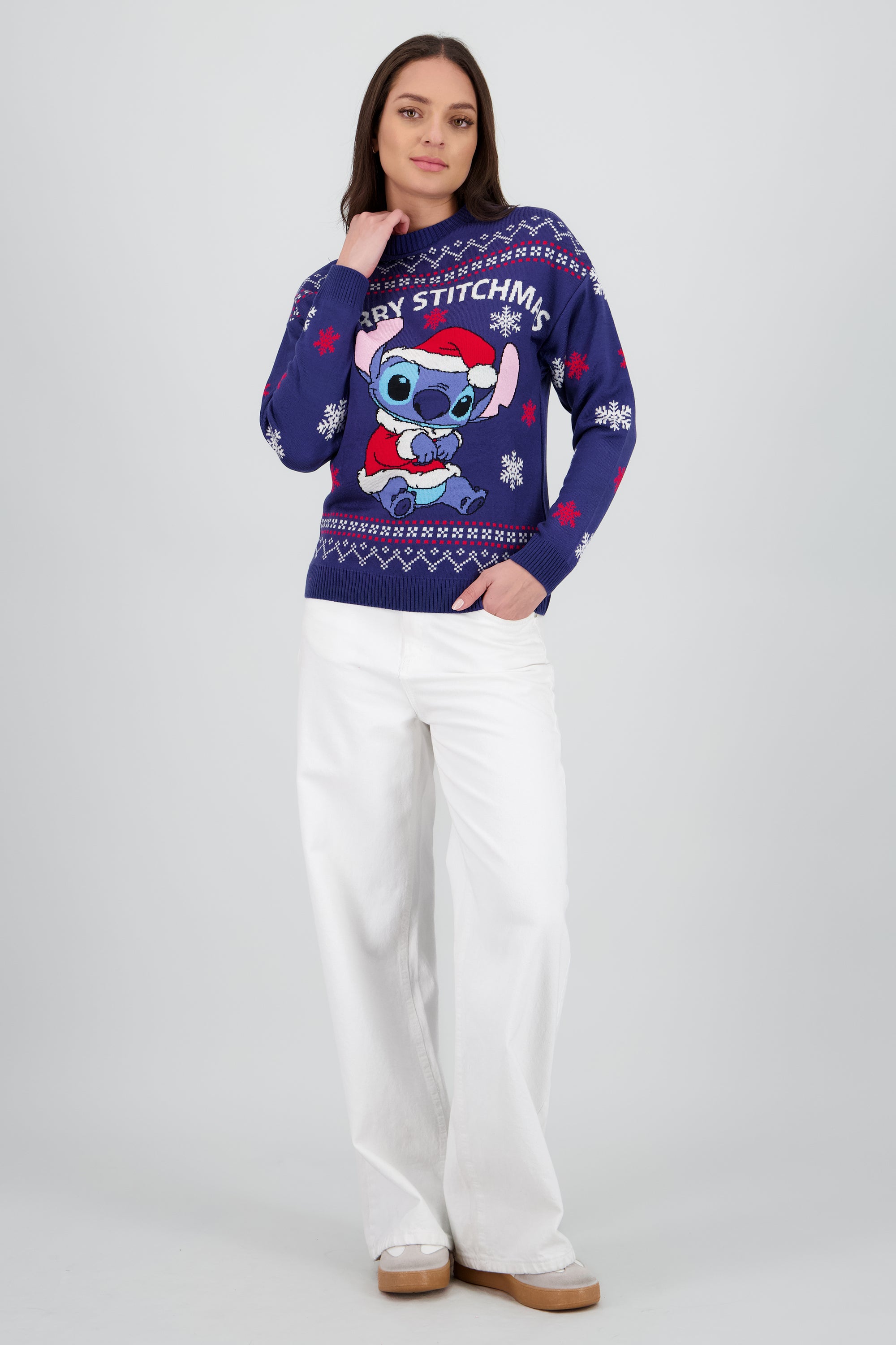 Sueter xmas Stitchmas AZUL COMBO