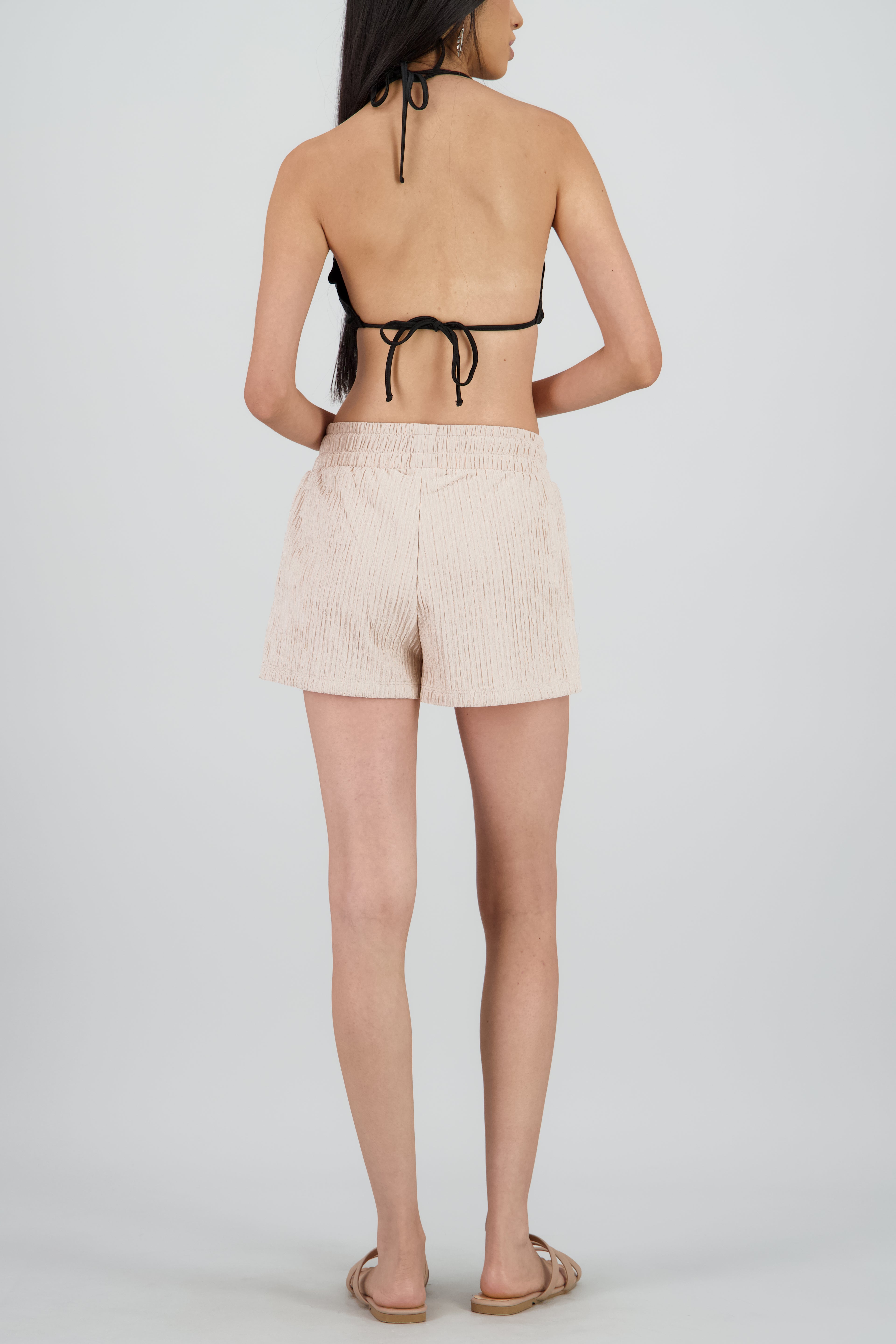 Short textura bandana jareta KHAKI