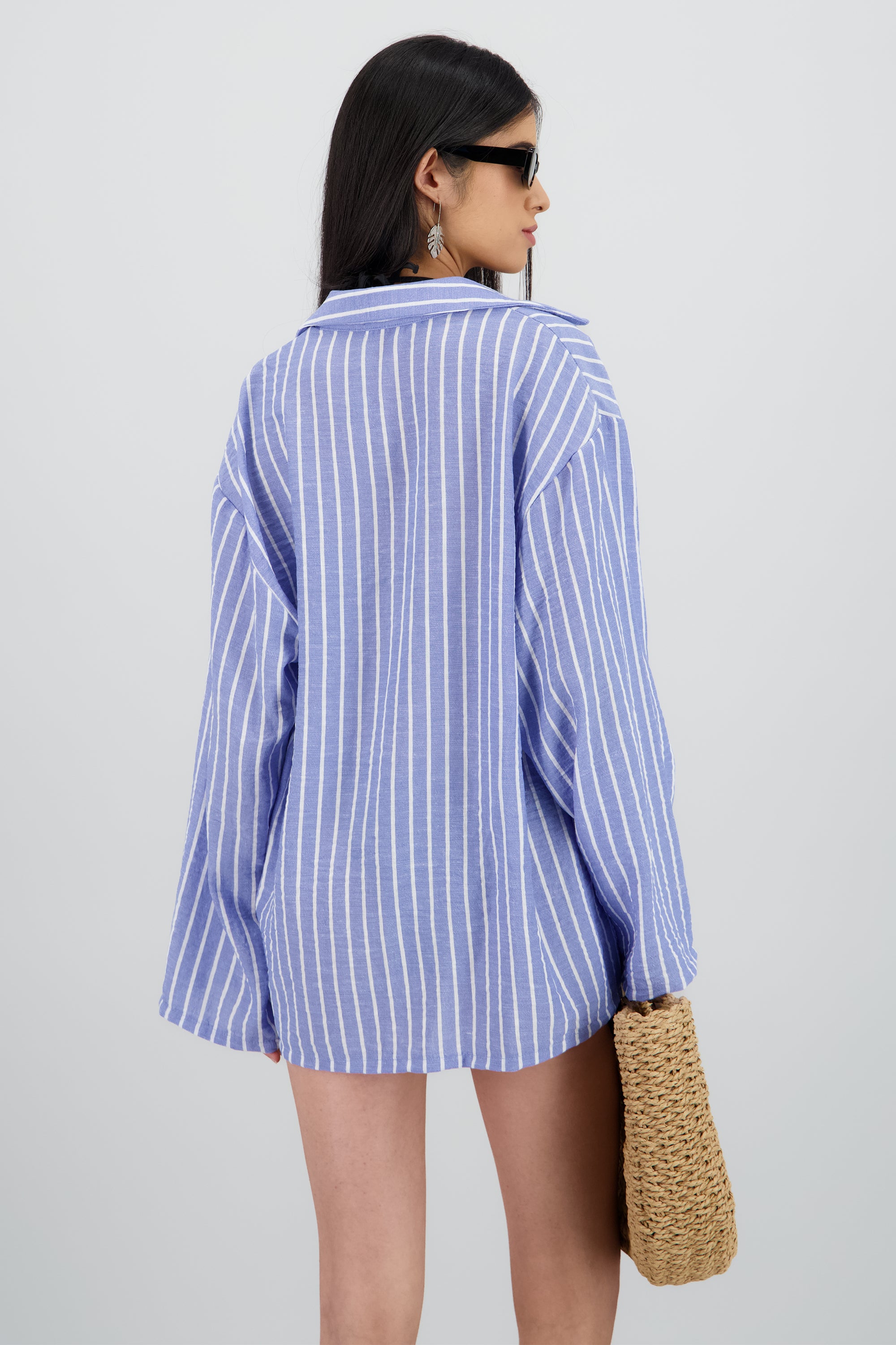 Camisa oversized lineas INDIGO