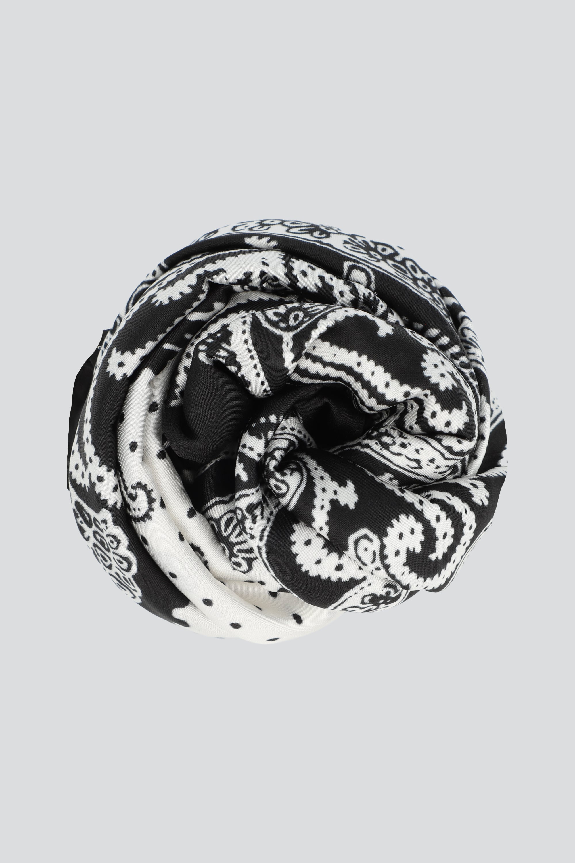 Pañuelo paisleys contorno BLANCO