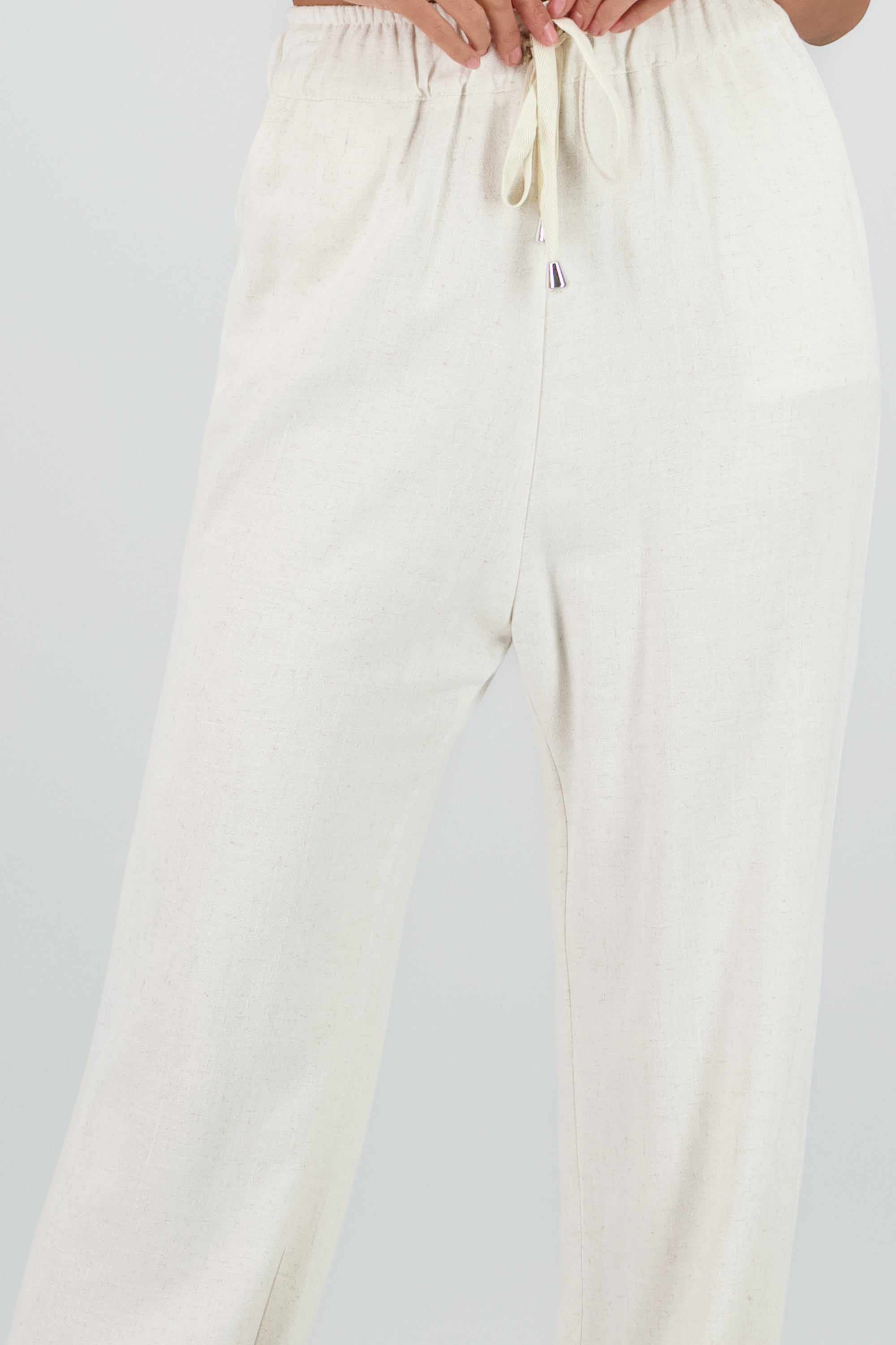 Pantalon detalle jareta BEIGE