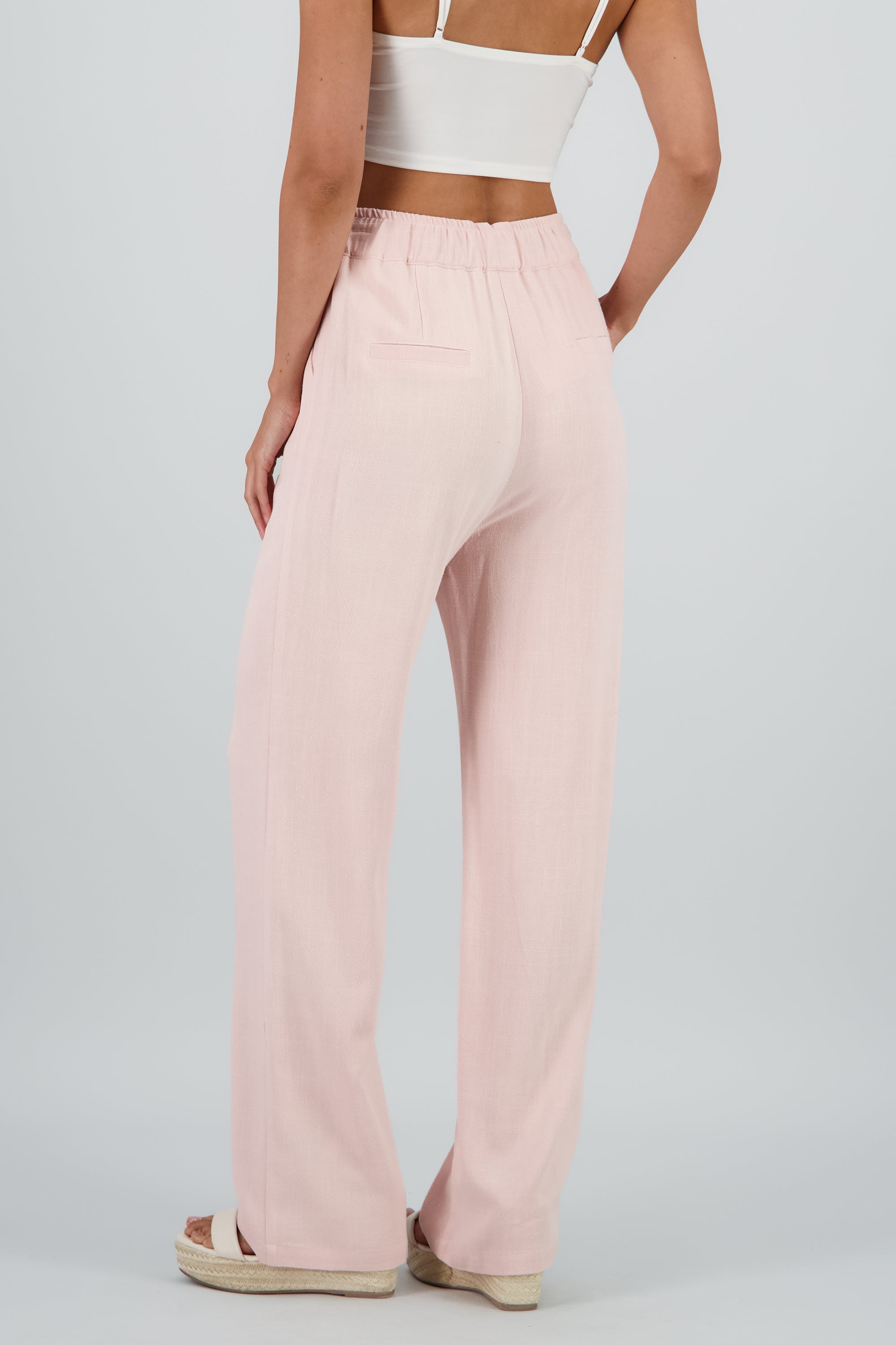 Pantalon detalle jareta PALO DE ROSA