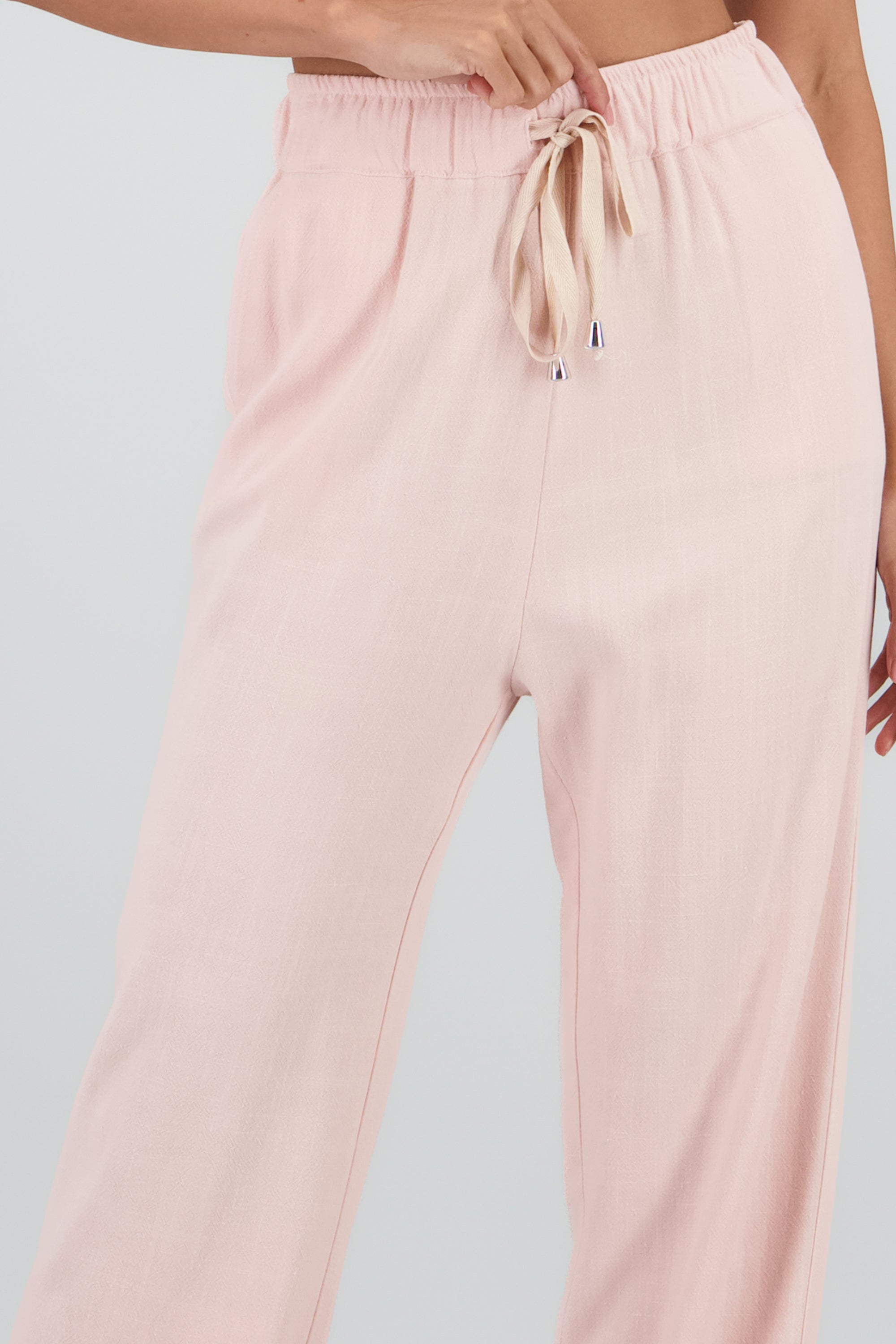 Pantalon detalle jareta PALO DE ROSA