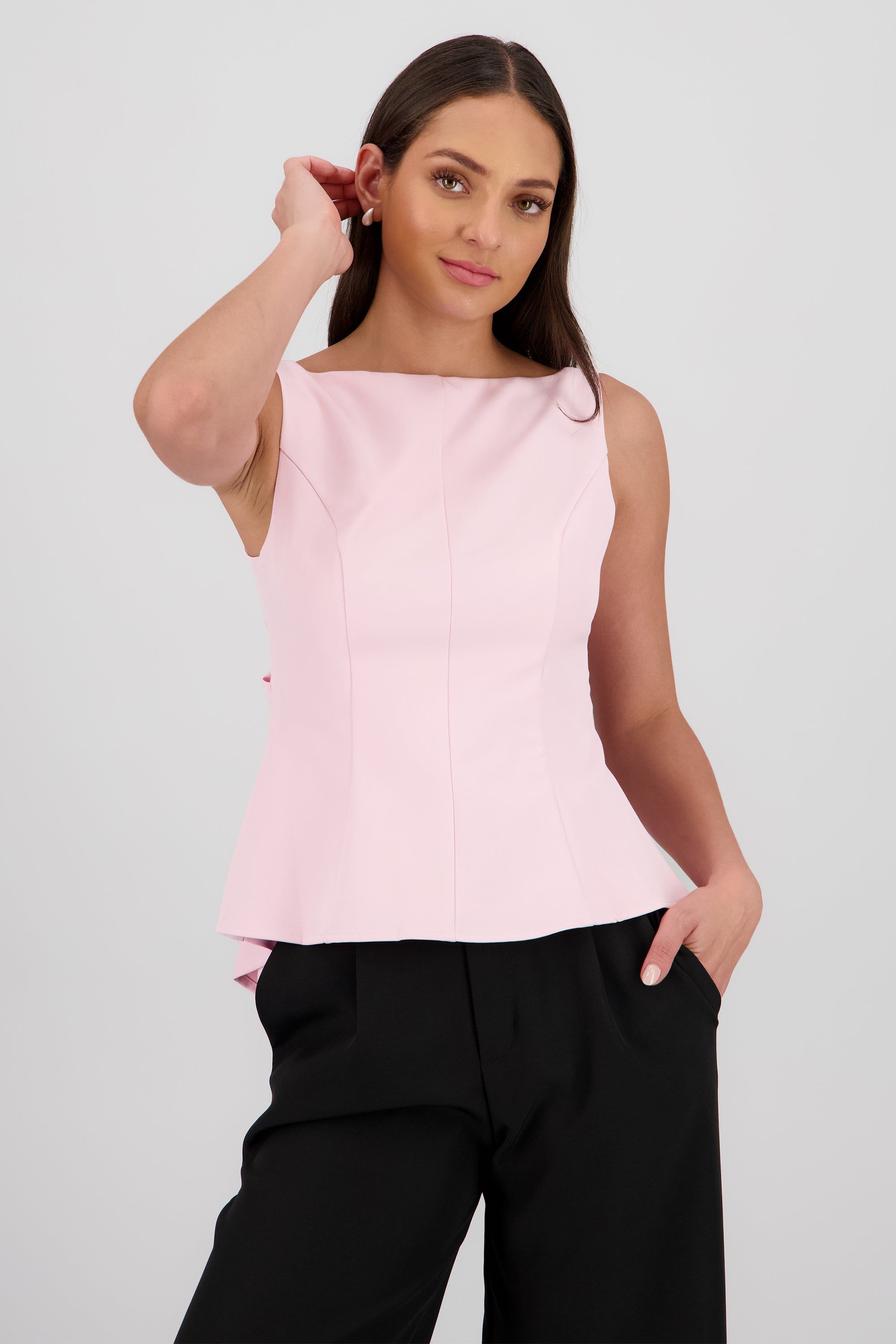 Top lazo espalda ROSA PASTEL