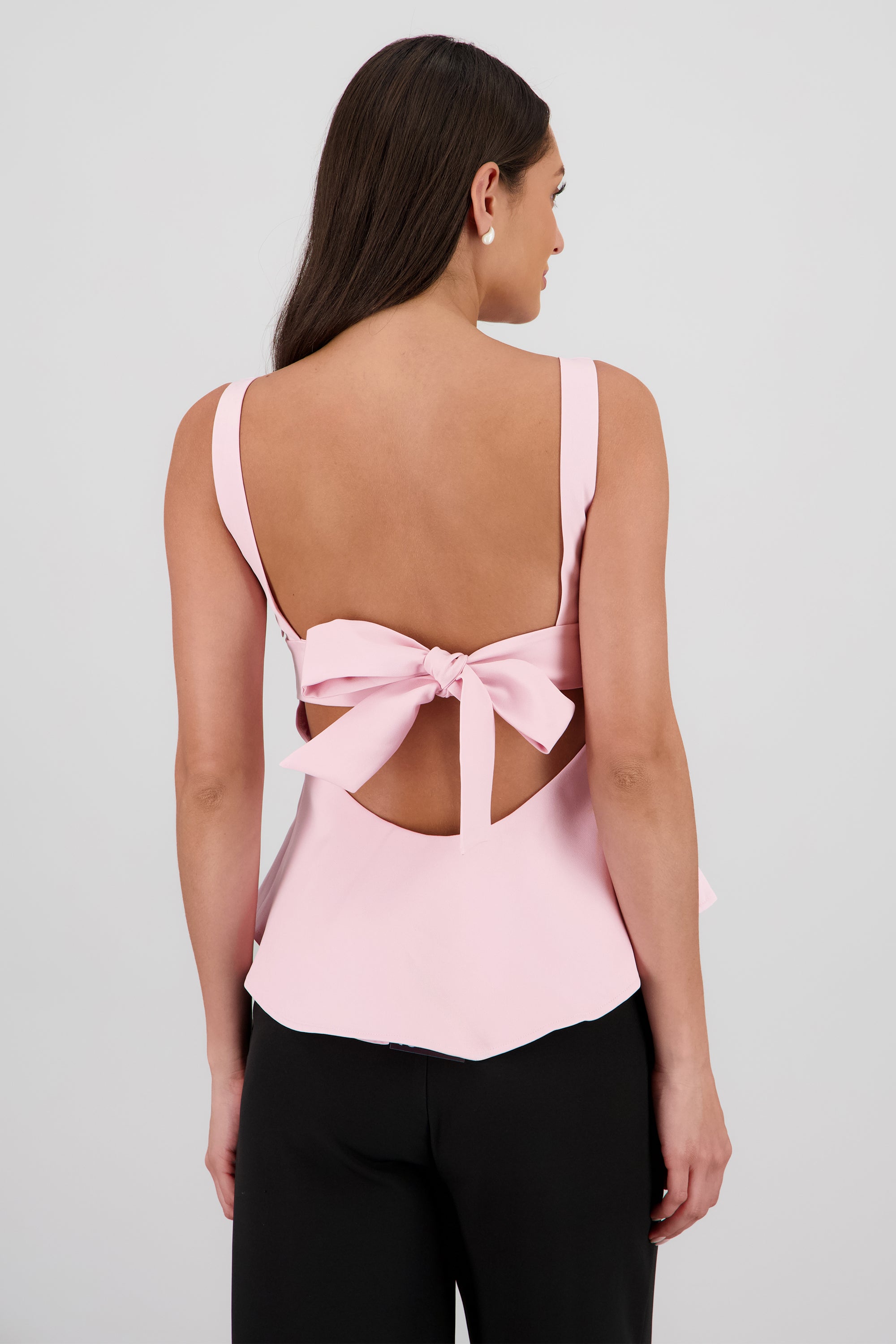 Top lazo espalda ROSA PASTEL