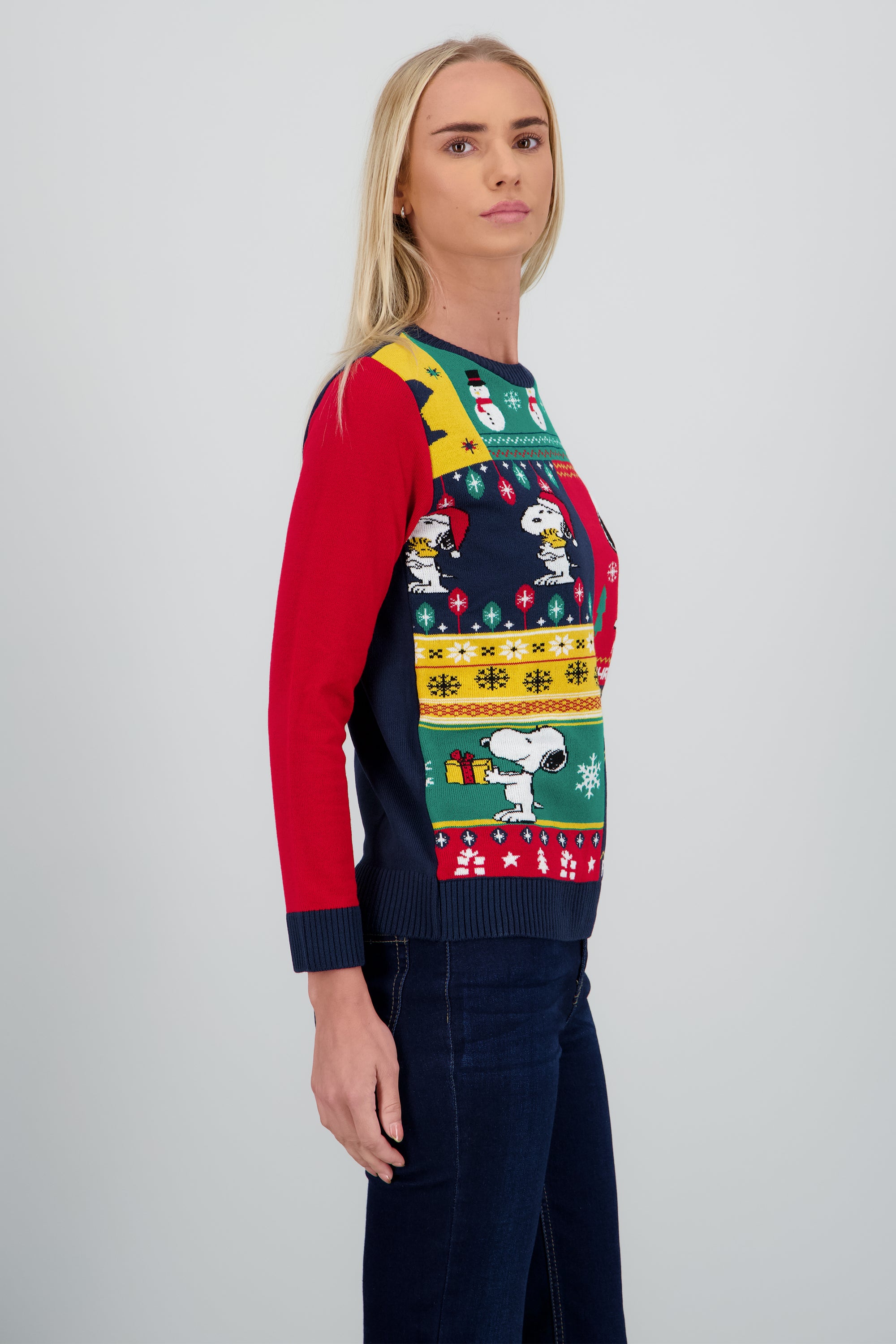 Sueter cuadros Snoopy navidad MULTICOLOR