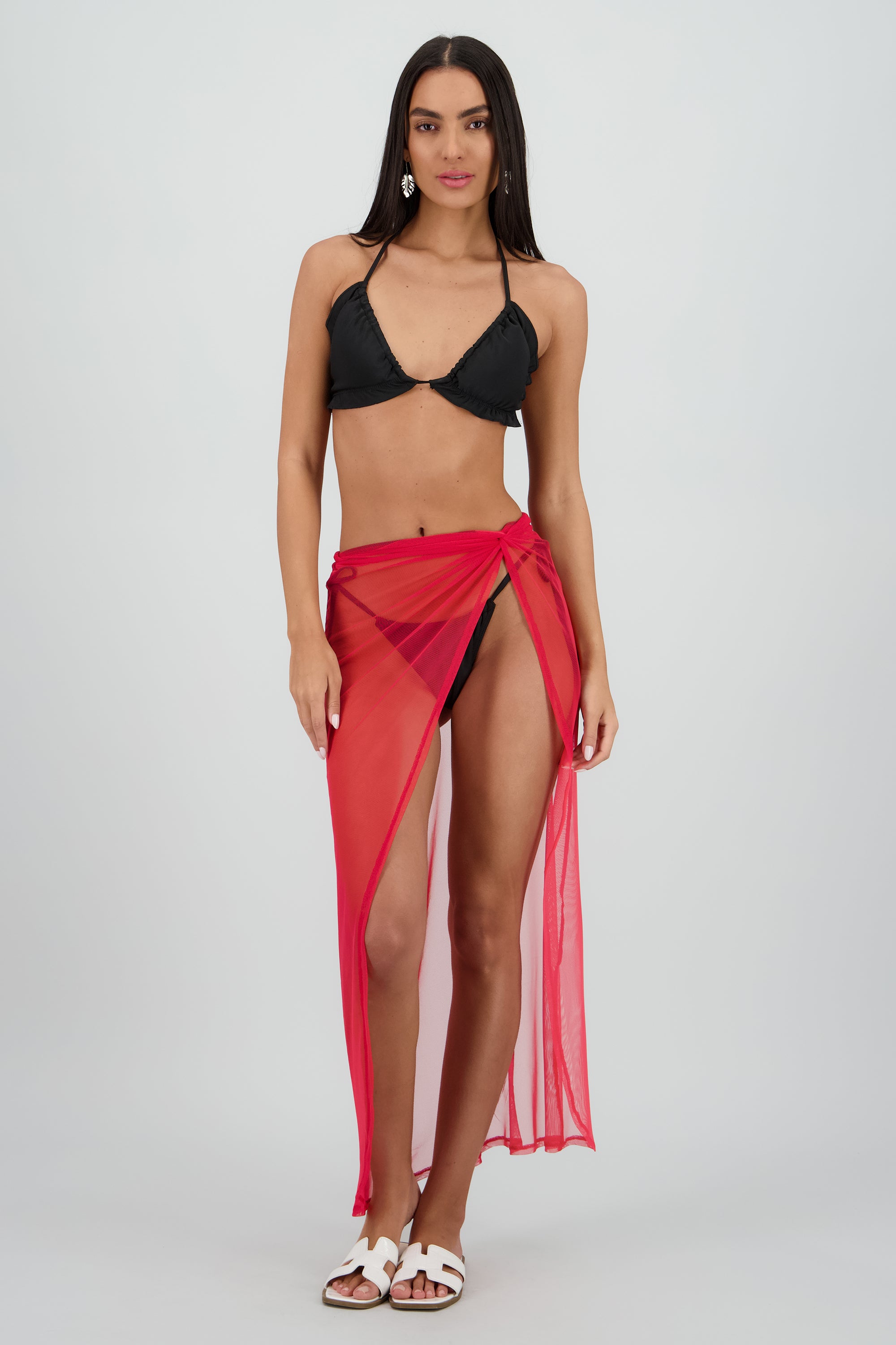 Pareo nudo midi ROJO