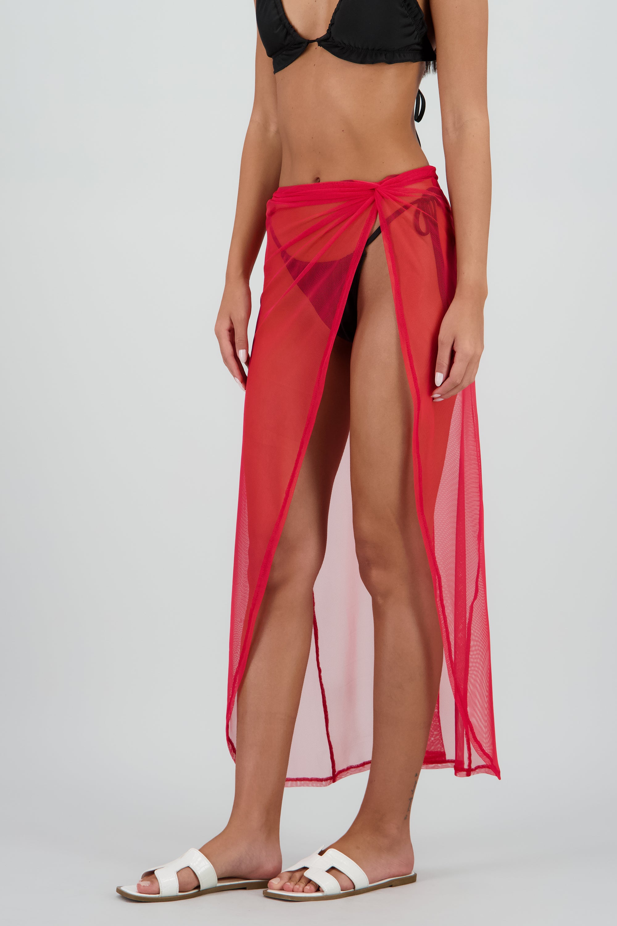 Pareo nudo midi ROJO