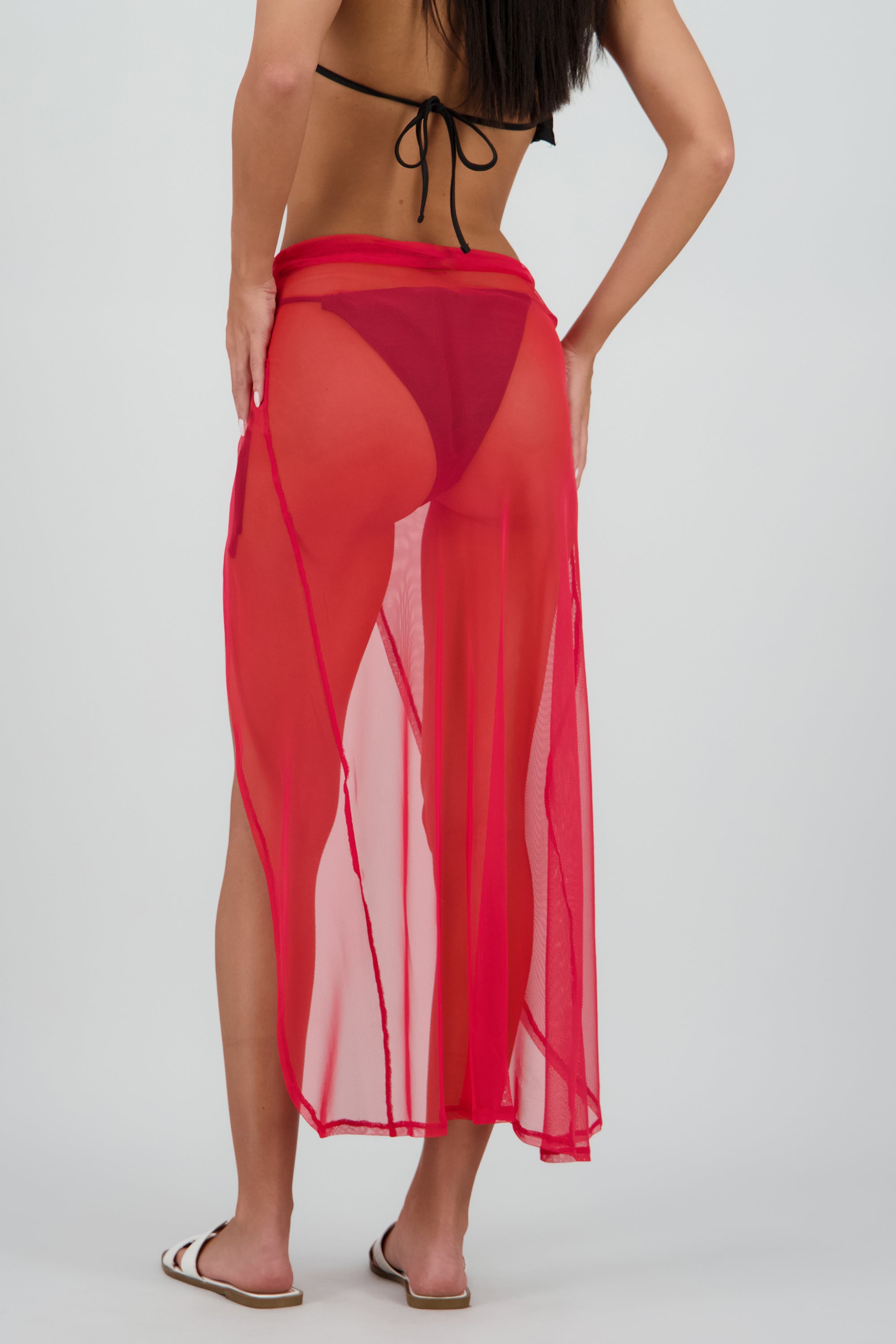 Pareo nudo midi ROJO