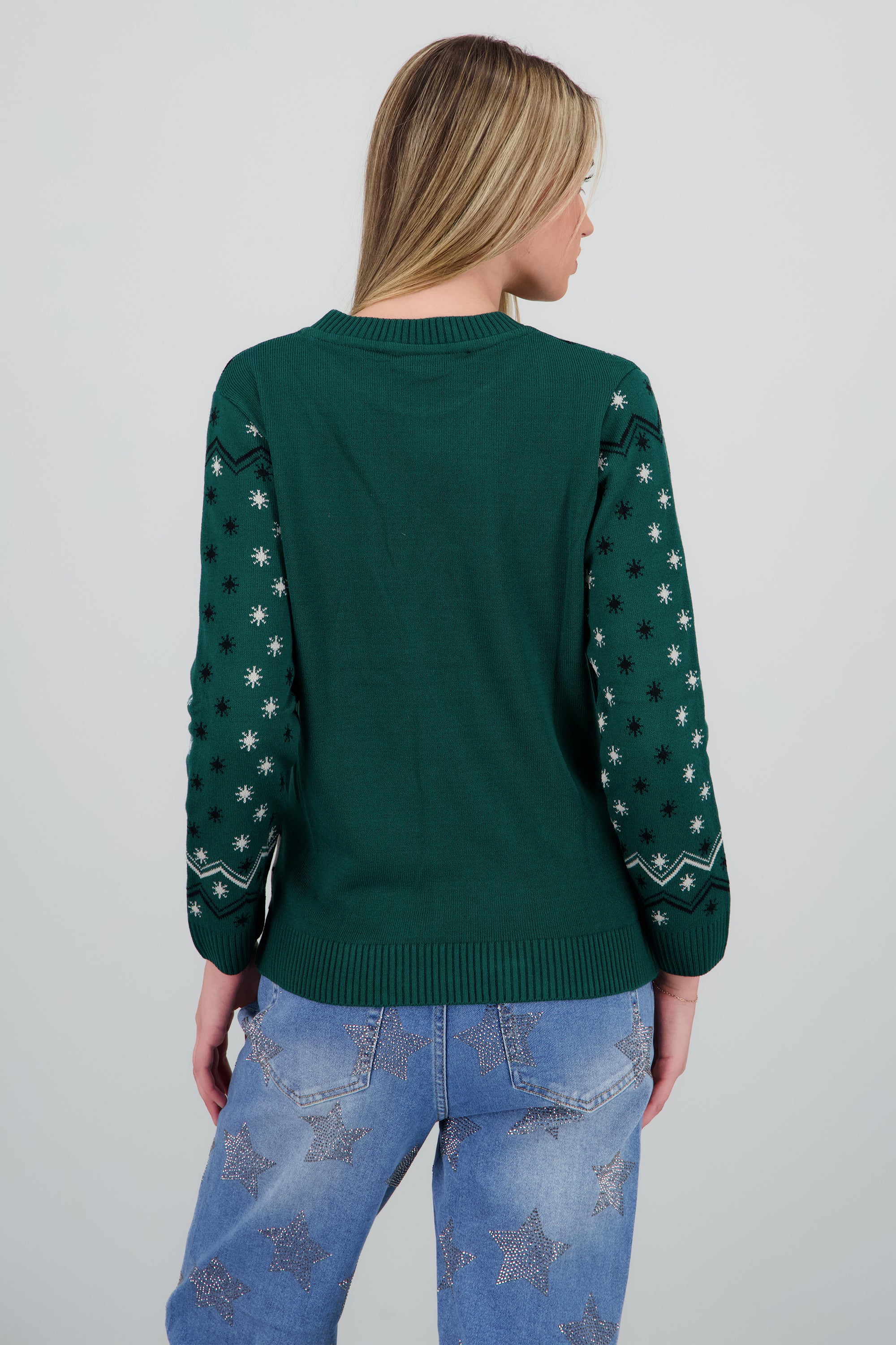 Sueter navideño Slytherin VERDE COMBO