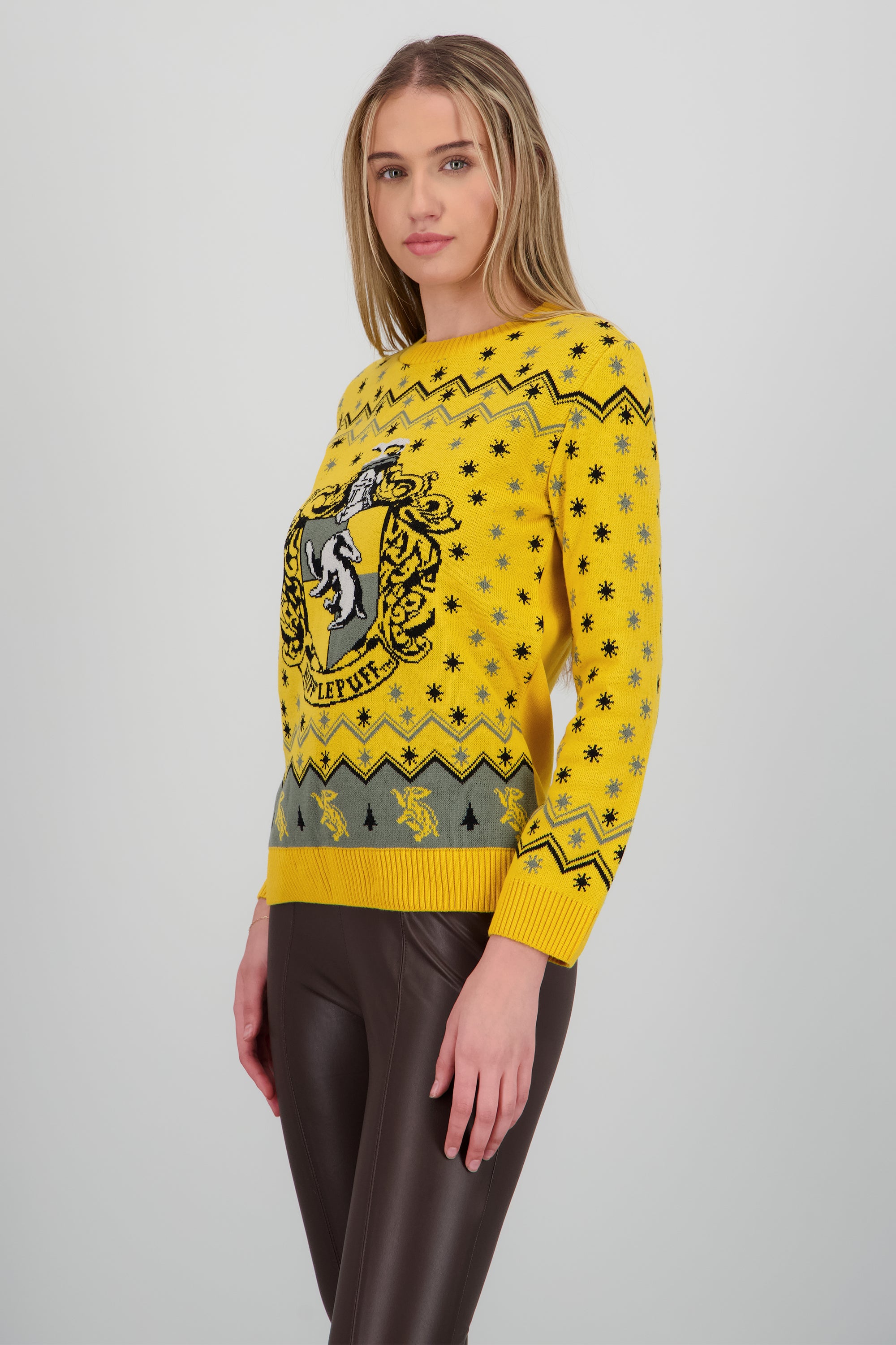 Sueter navideño Hufflepuff AMARILLO COMBO