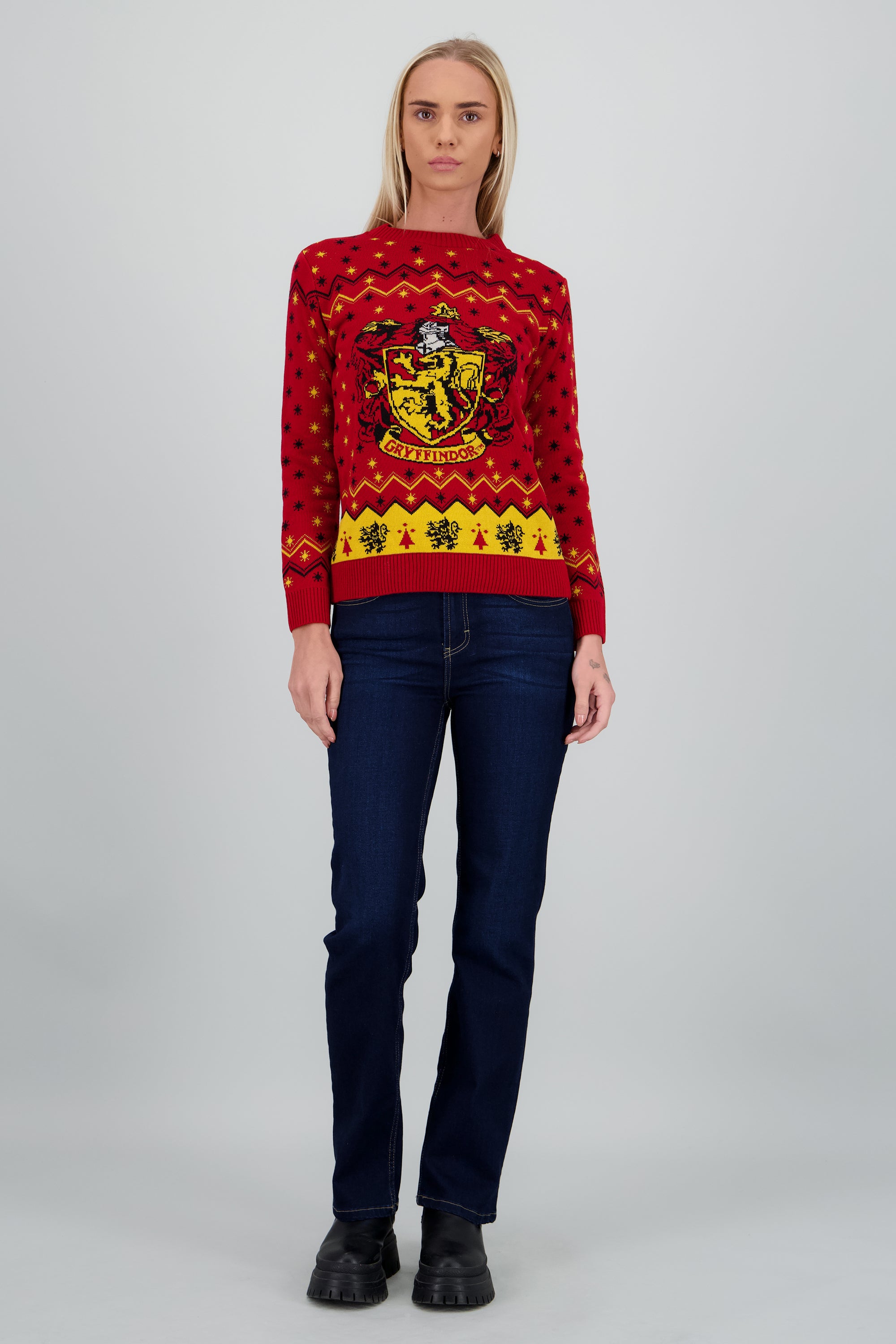 Sueter navideño Gryffindor ROJO COMBO