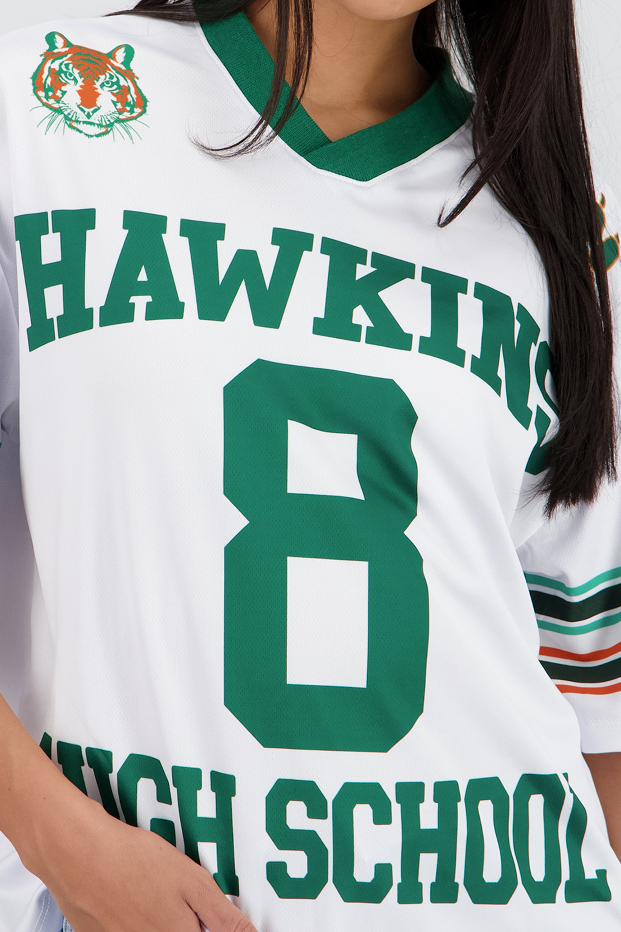 Playera hawkings stranger things numero BLANCO COMBO