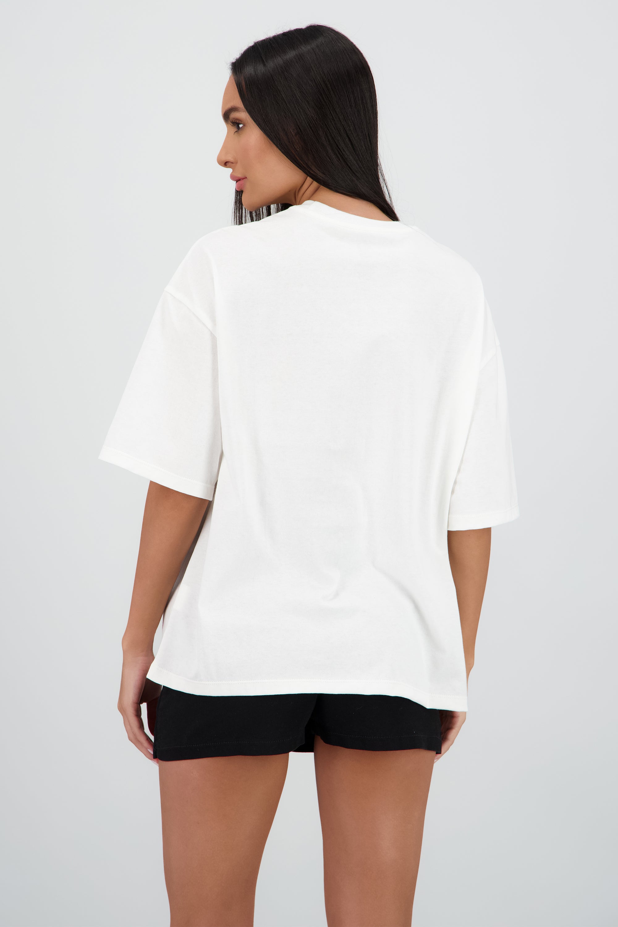 Playera oversized Playboy polaroids HUESO
