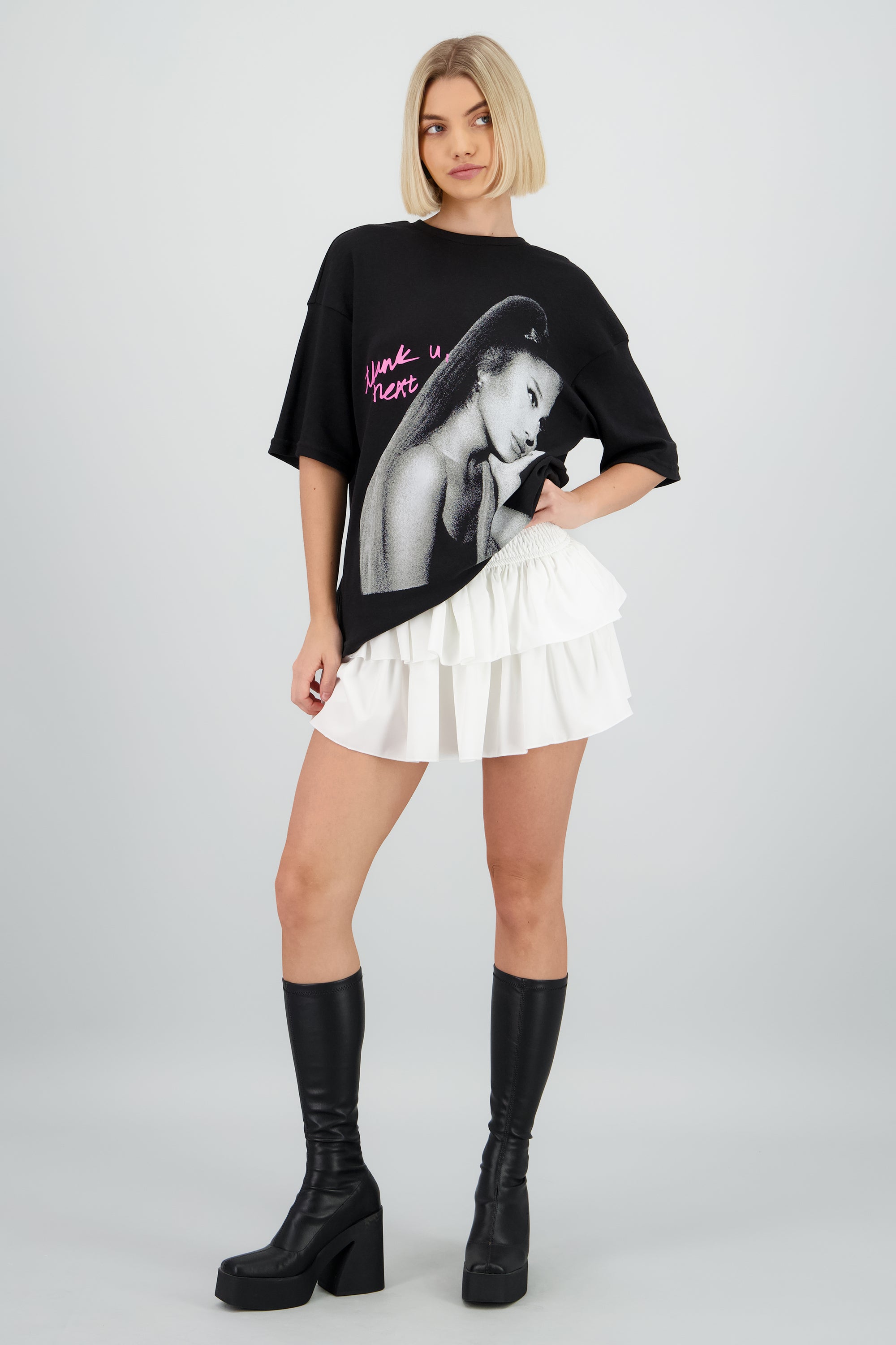 Playera thank u next ariana grande NEGRO