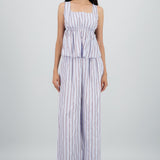 Pantalon recto pretina detalle boton