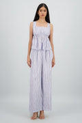 Pantalon recto pretina detalle boton