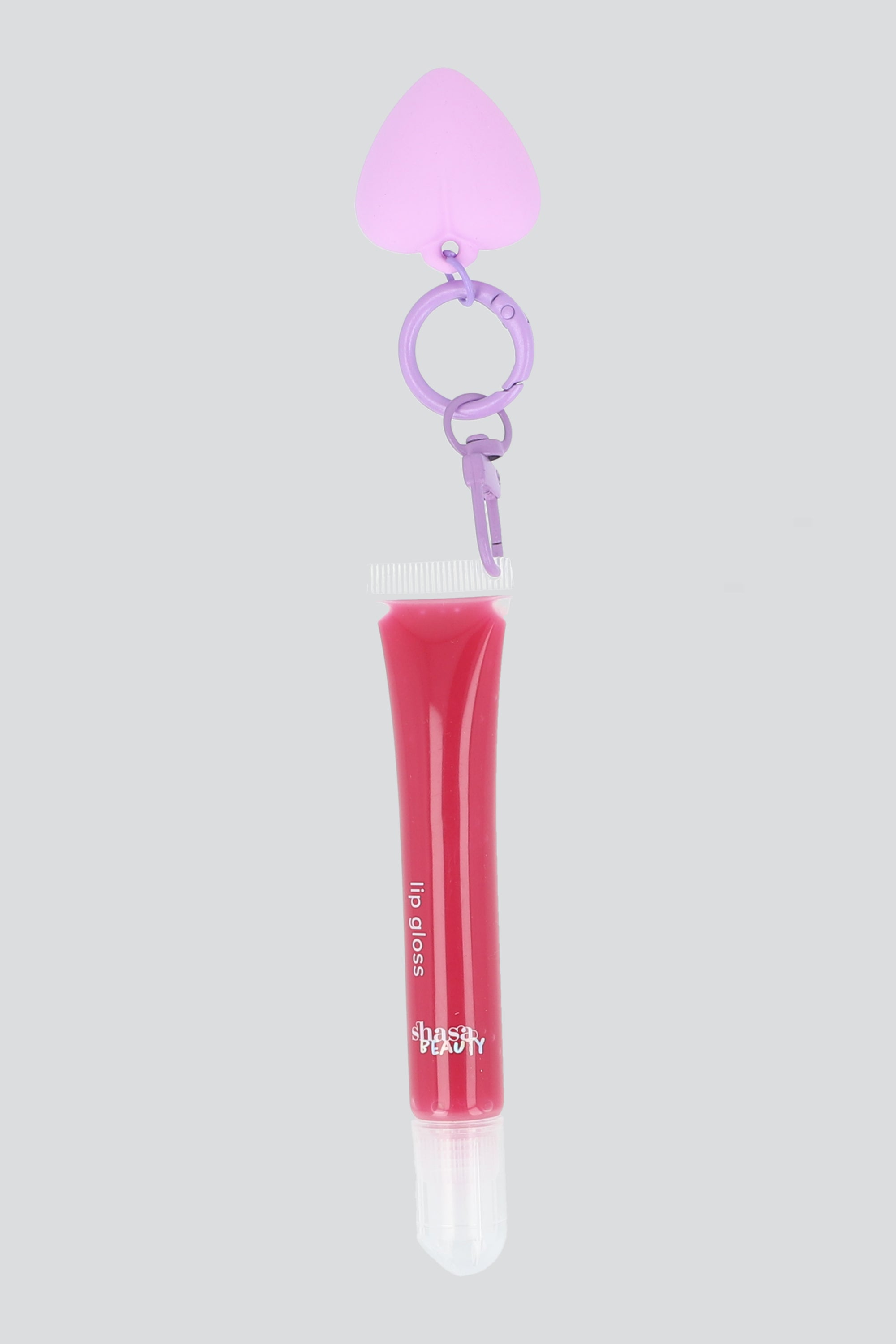 Gloss tubo largo charm corazon VINO