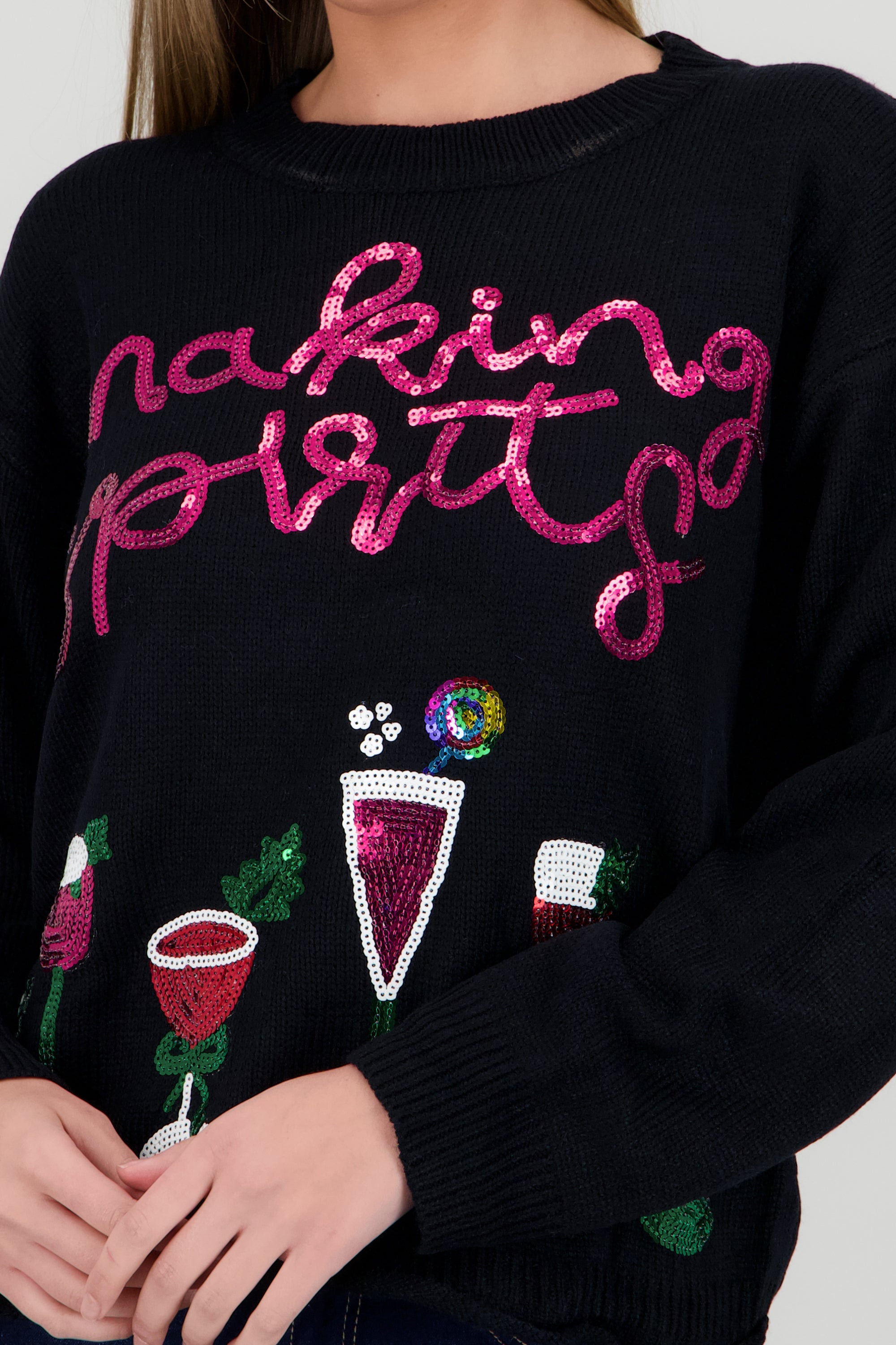 Sueter navidad drink NEGRO COMBO