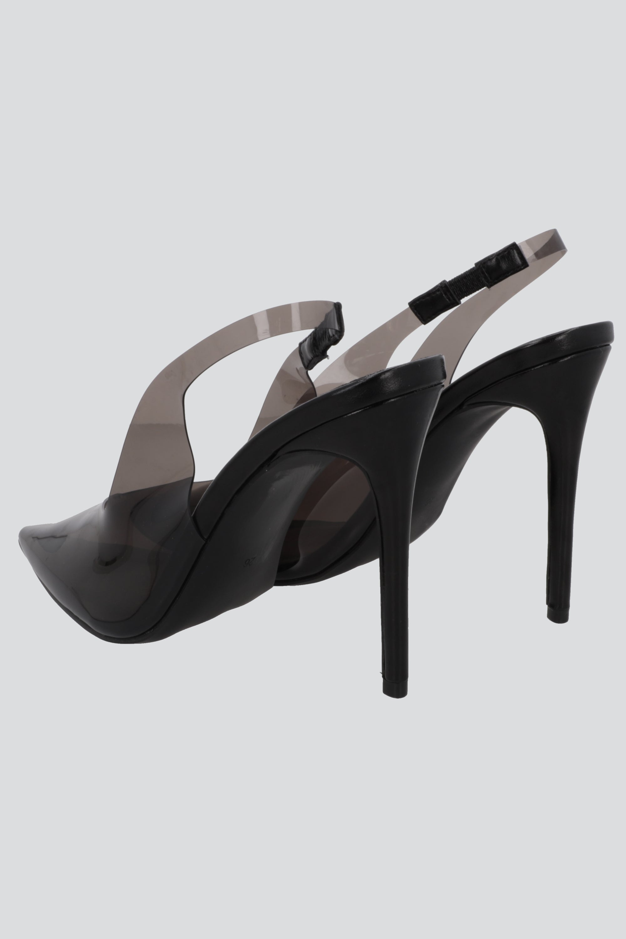 Tacon pointy transparente NEGRO