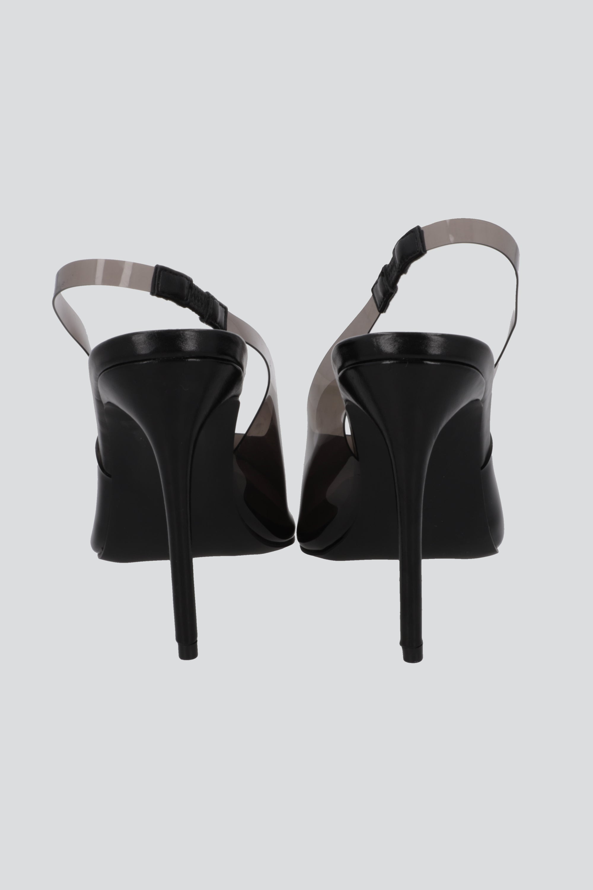 Tacon pointy transparente NEGRO