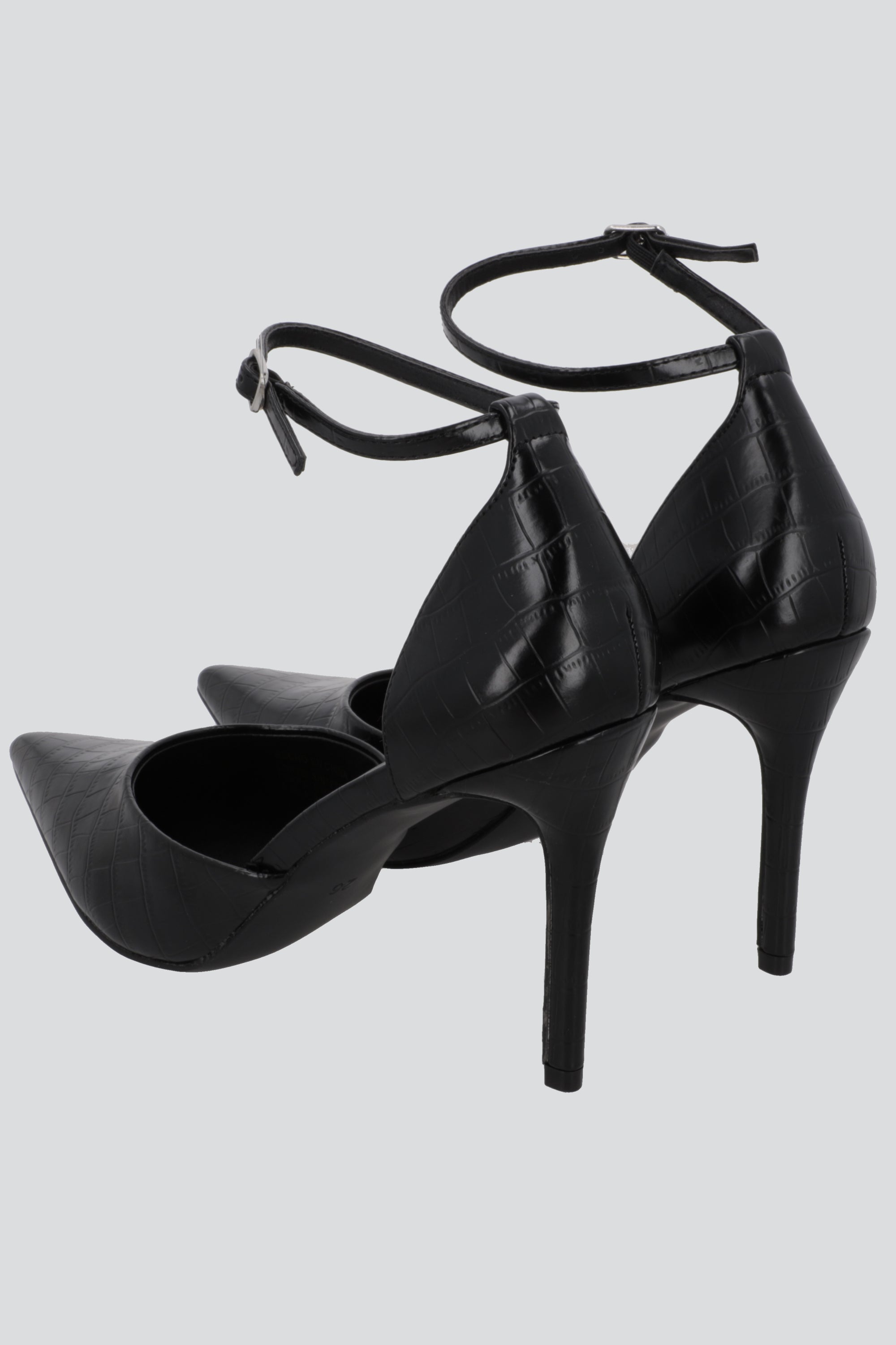 Tacon pointy pulsera croco NEGRO