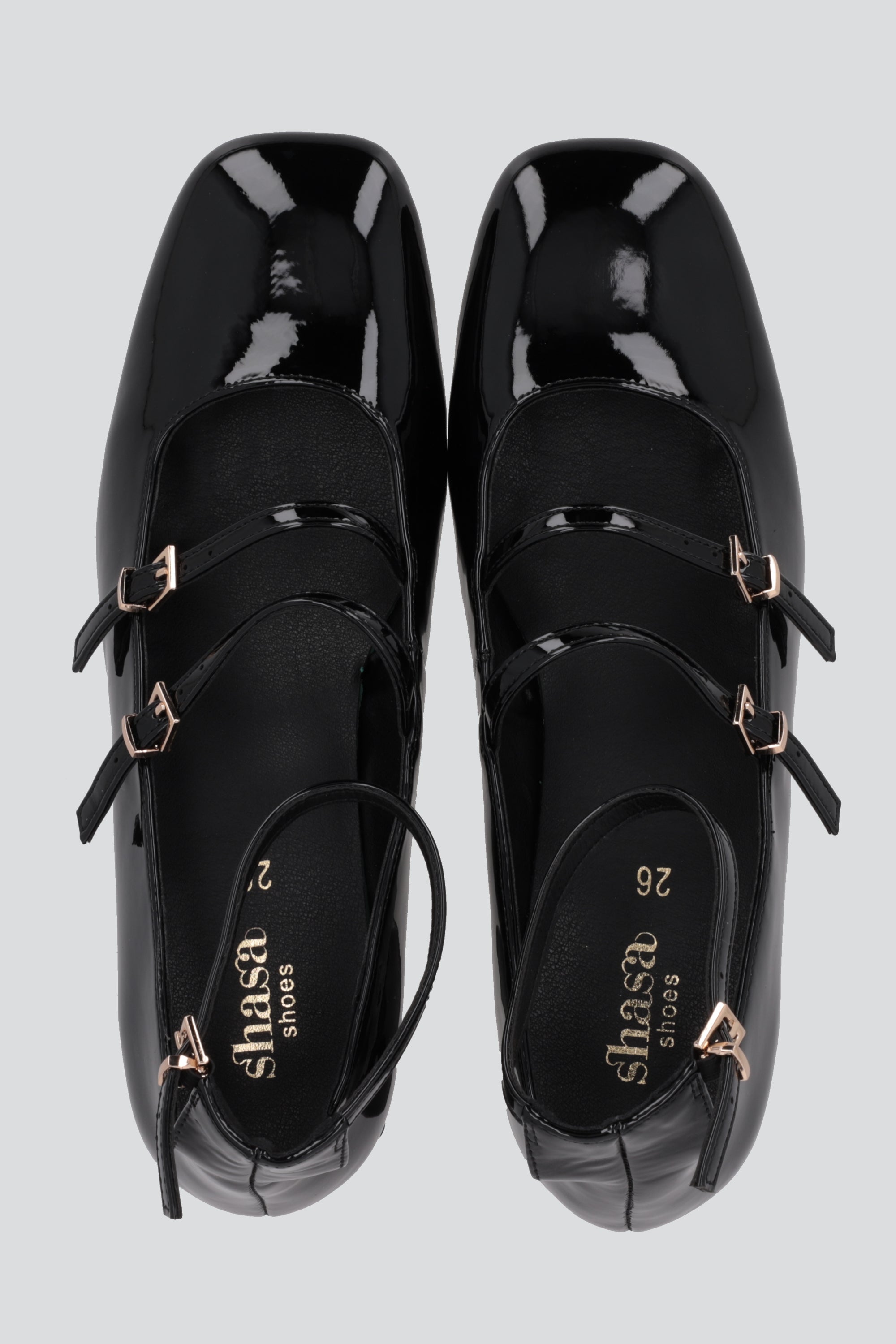 Tacon mini mary jane tiras NEGRO