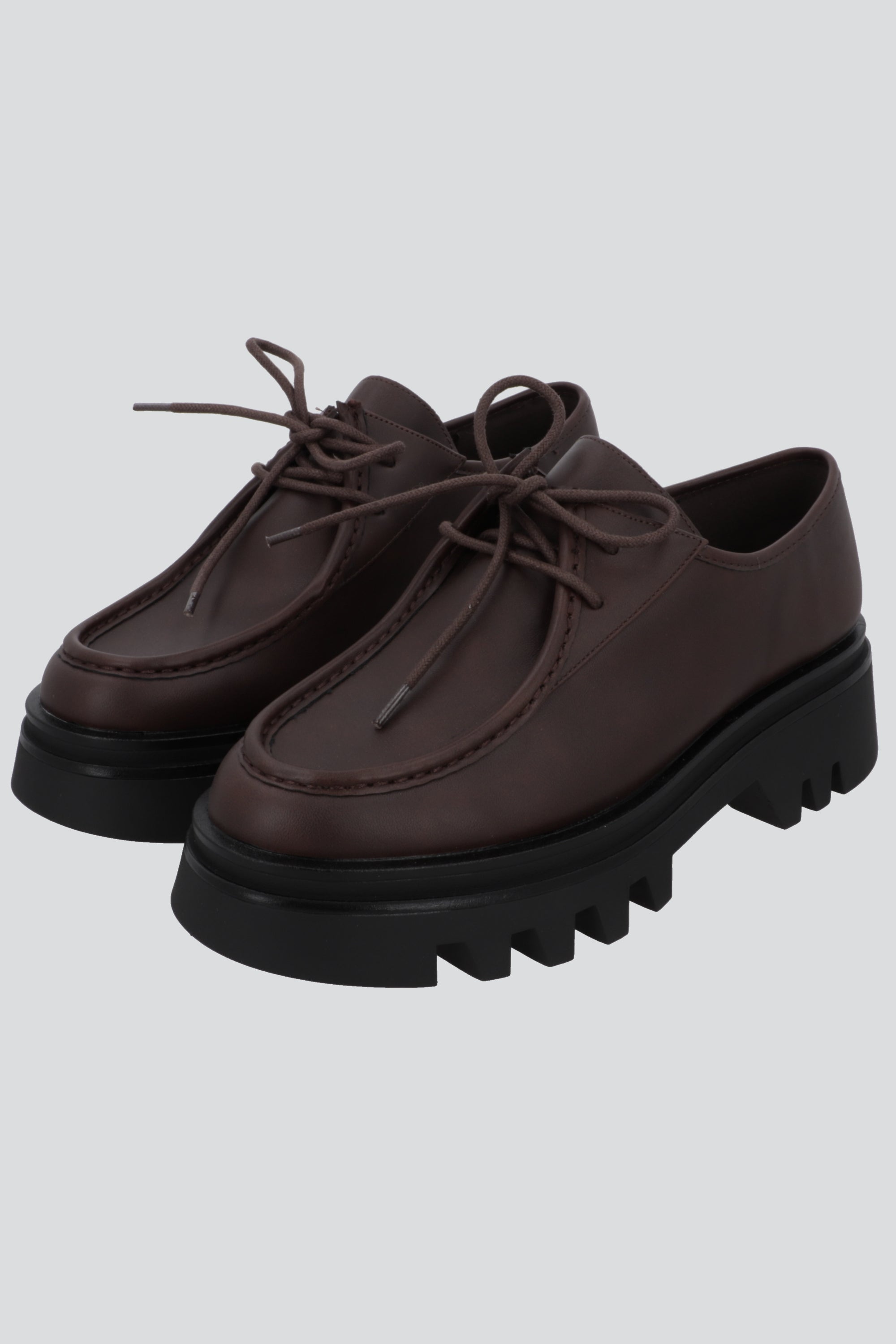 Loafer chunky agujetas CAFE