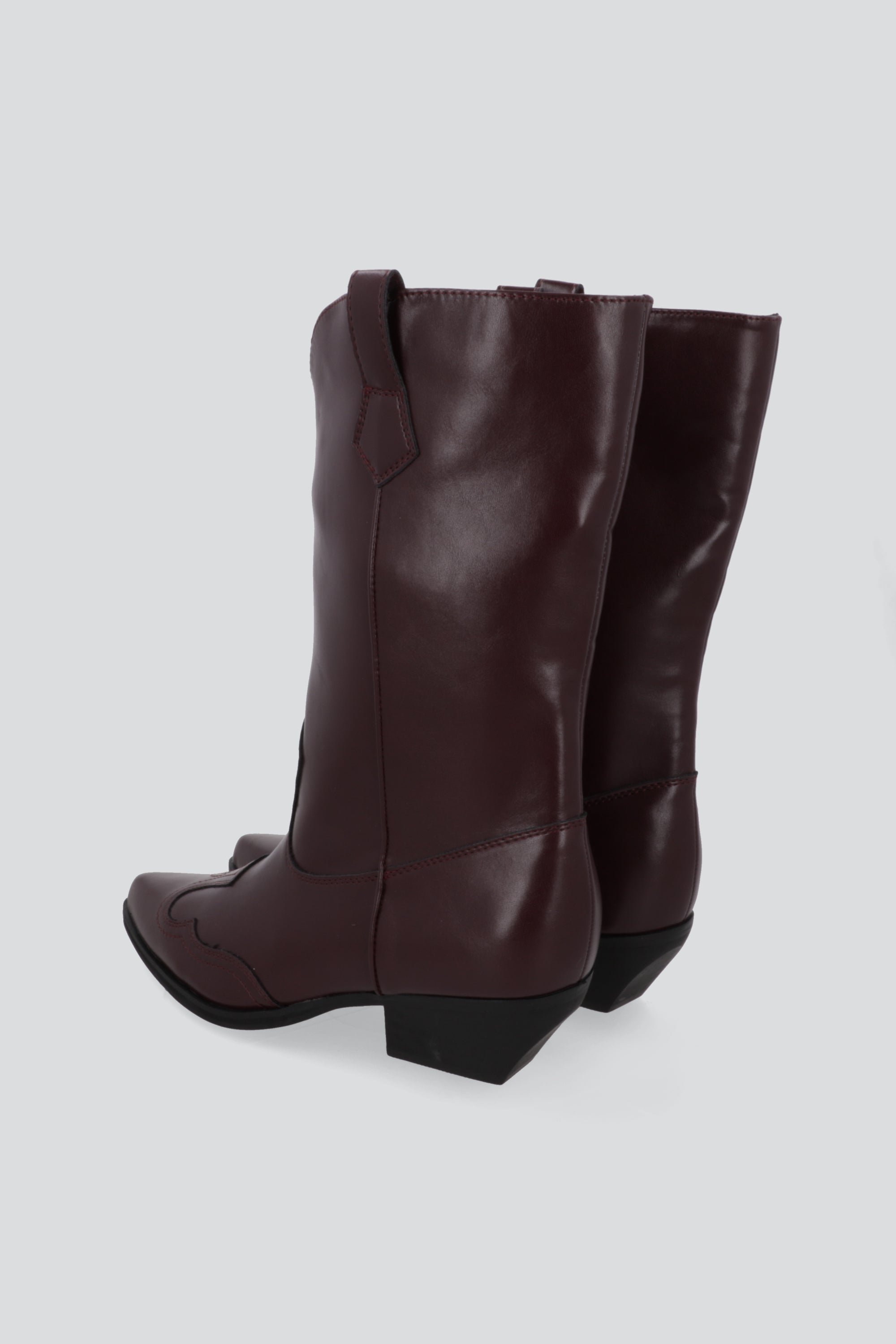 Bota vaquera midi cubeta VINO