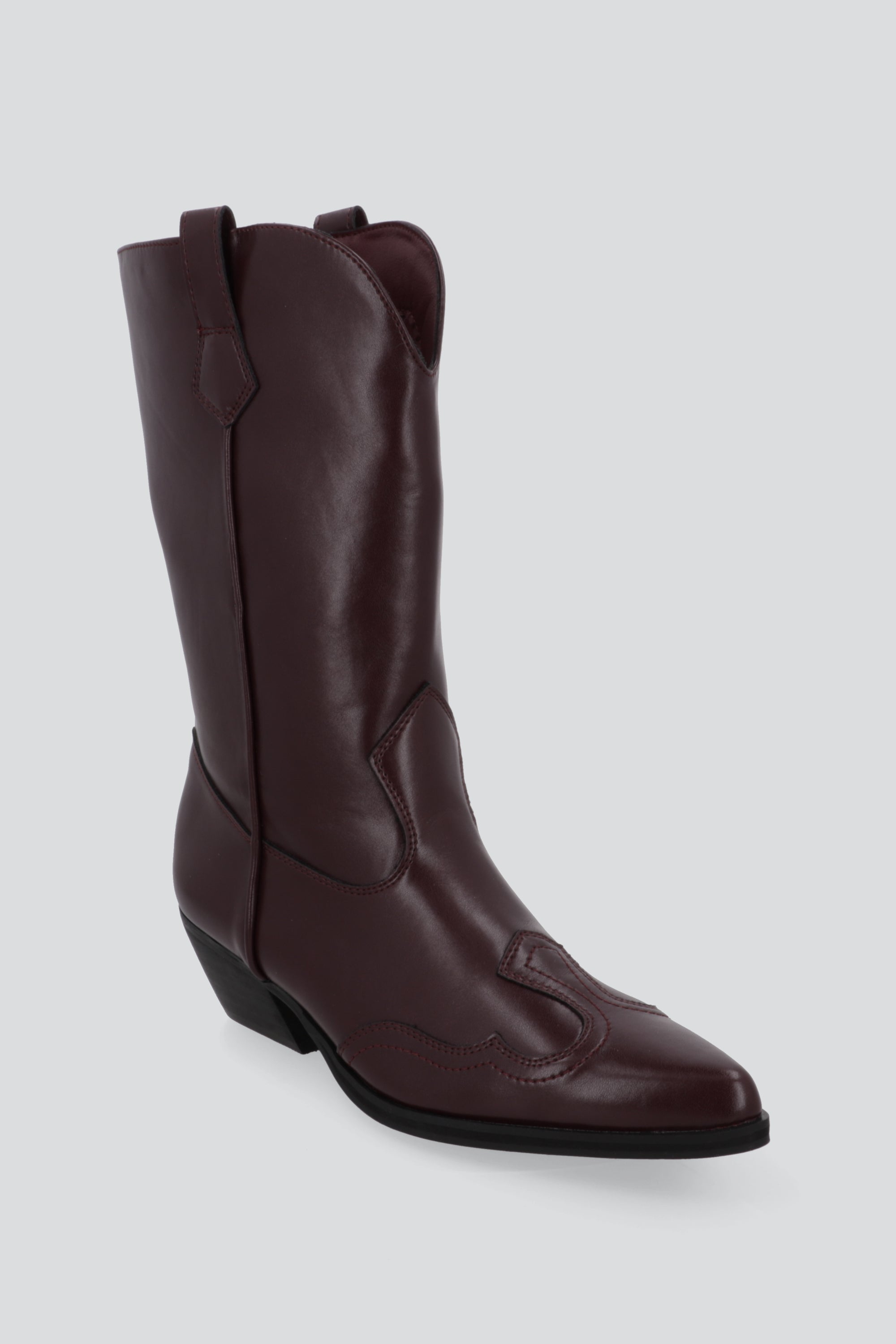 Bota vaquera midi cubeta VINO