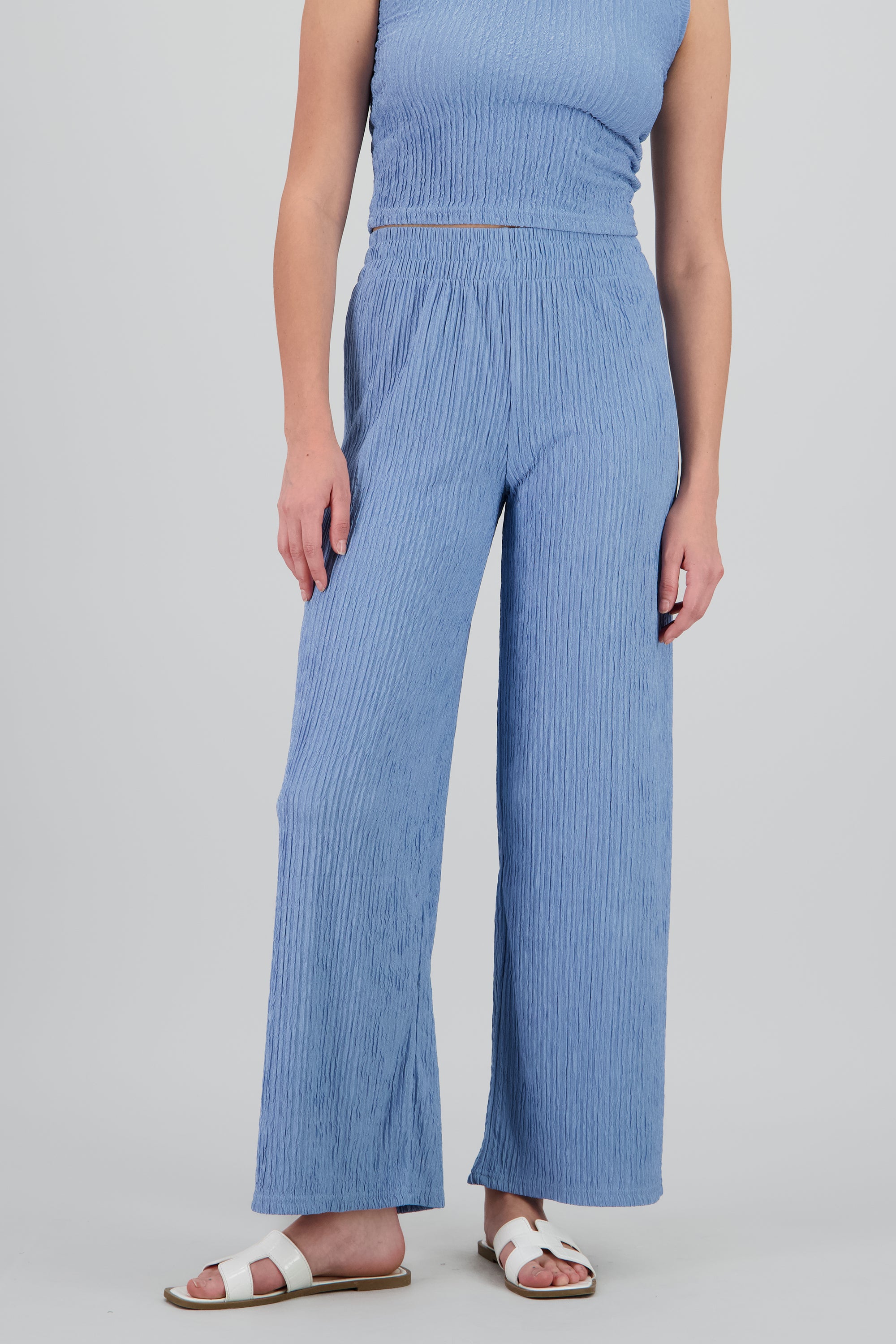 Pantalon textura amplio INDIGO