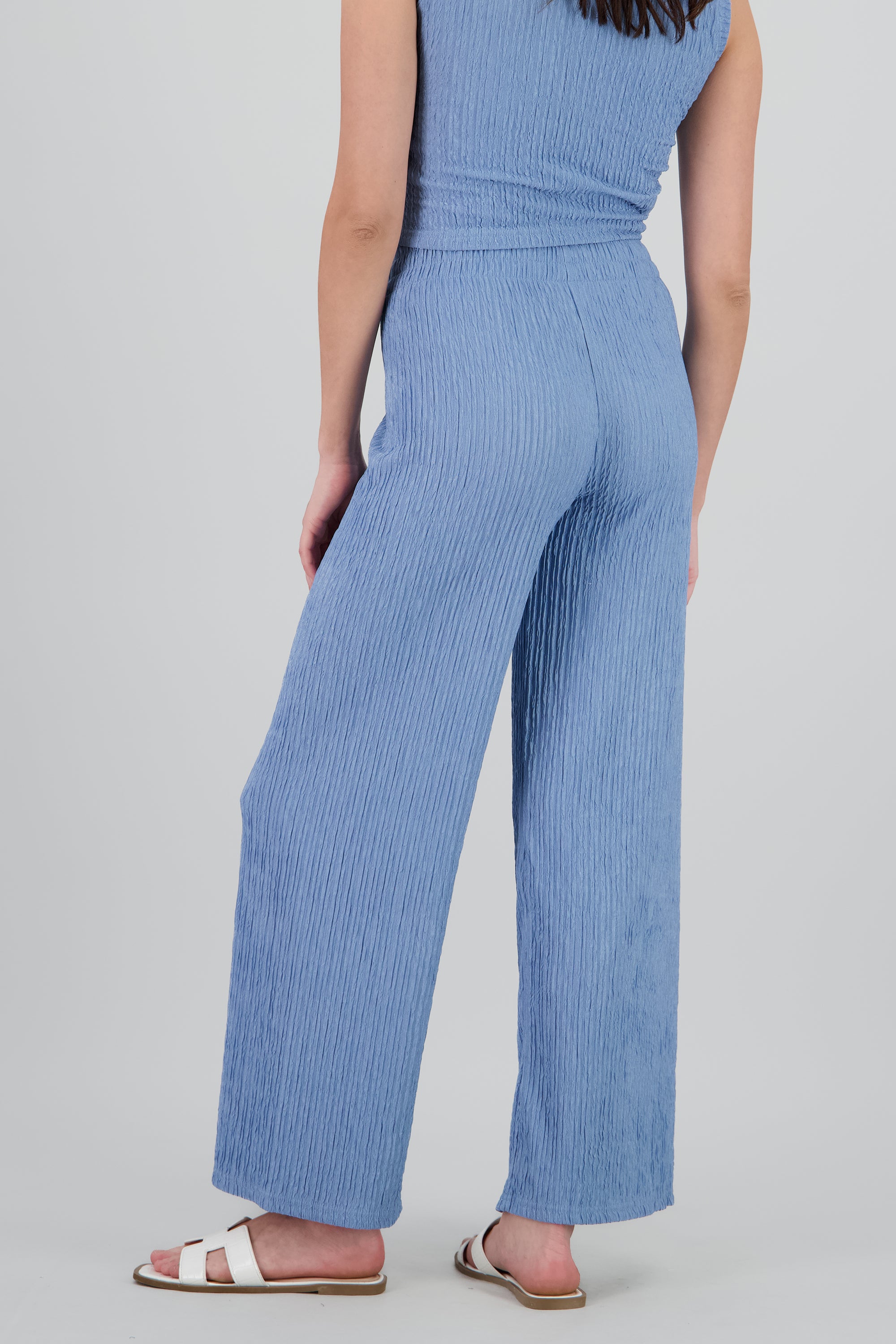 Pantalon textura amplio INDIGO
