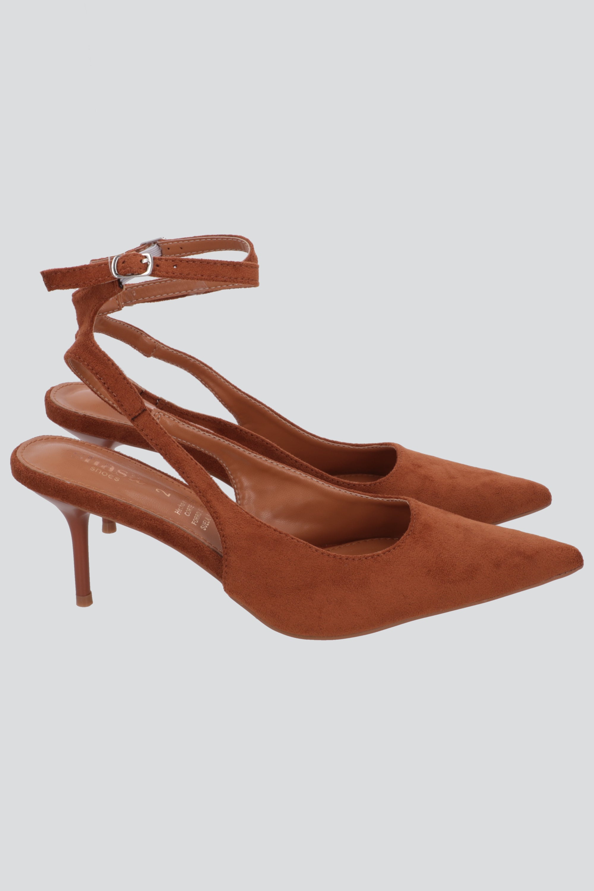 Tacon pointy pulsera suede CAMELLO