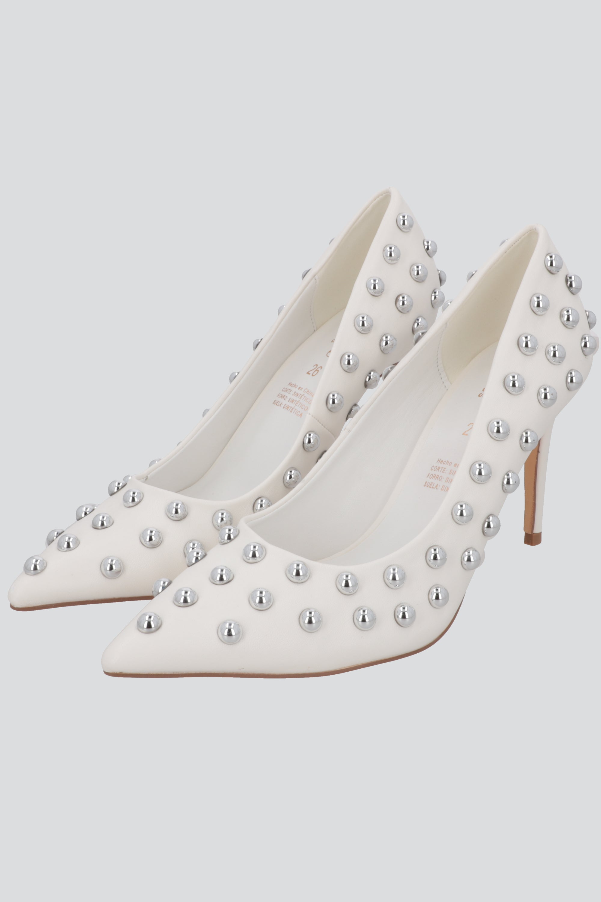 Tacon pointy mega studs BLANCO