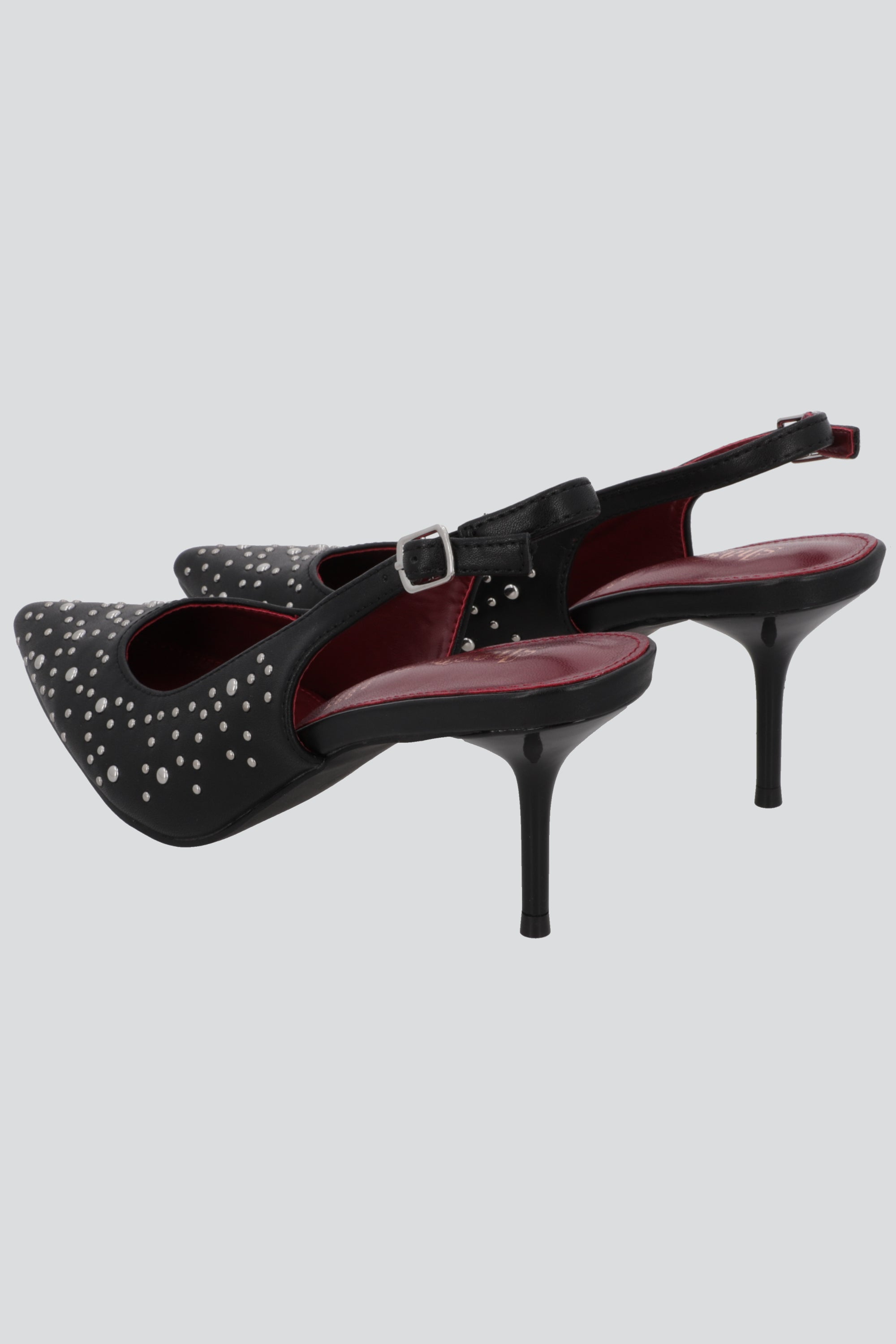 Tacon slingback micro studs NEGRO