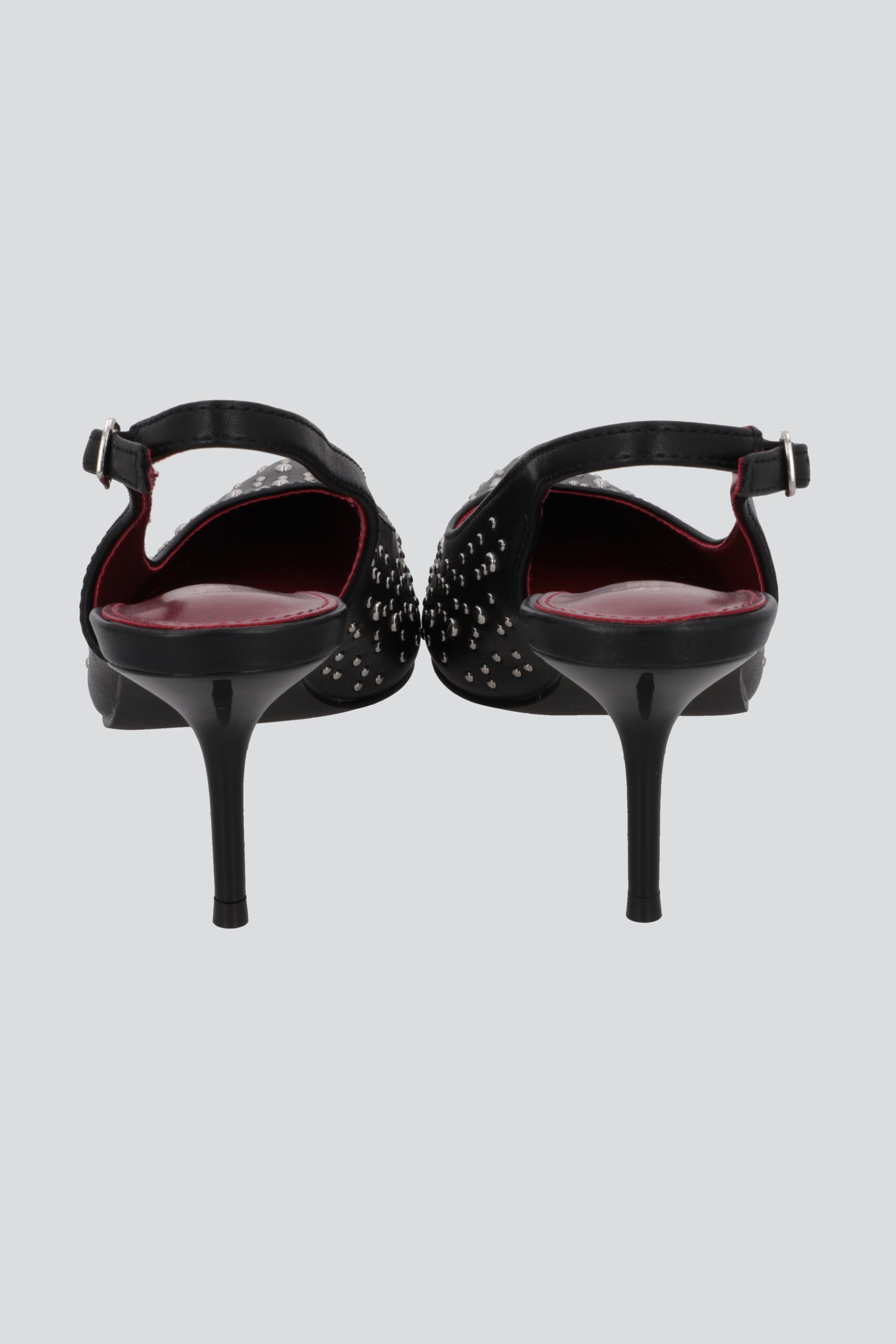 Tacon slingback micro studs NEGRO