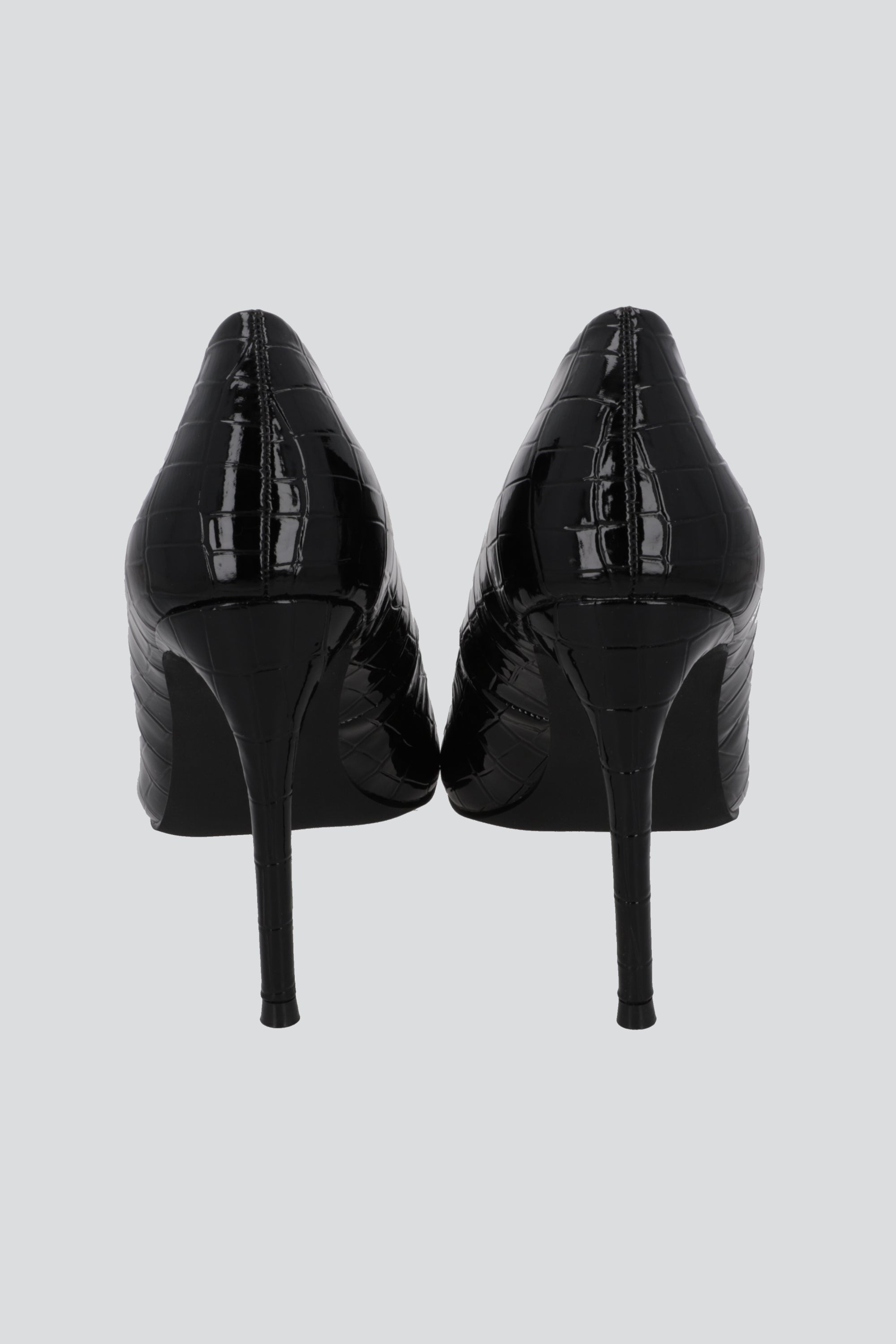 Tacon pointy croco NEGRO