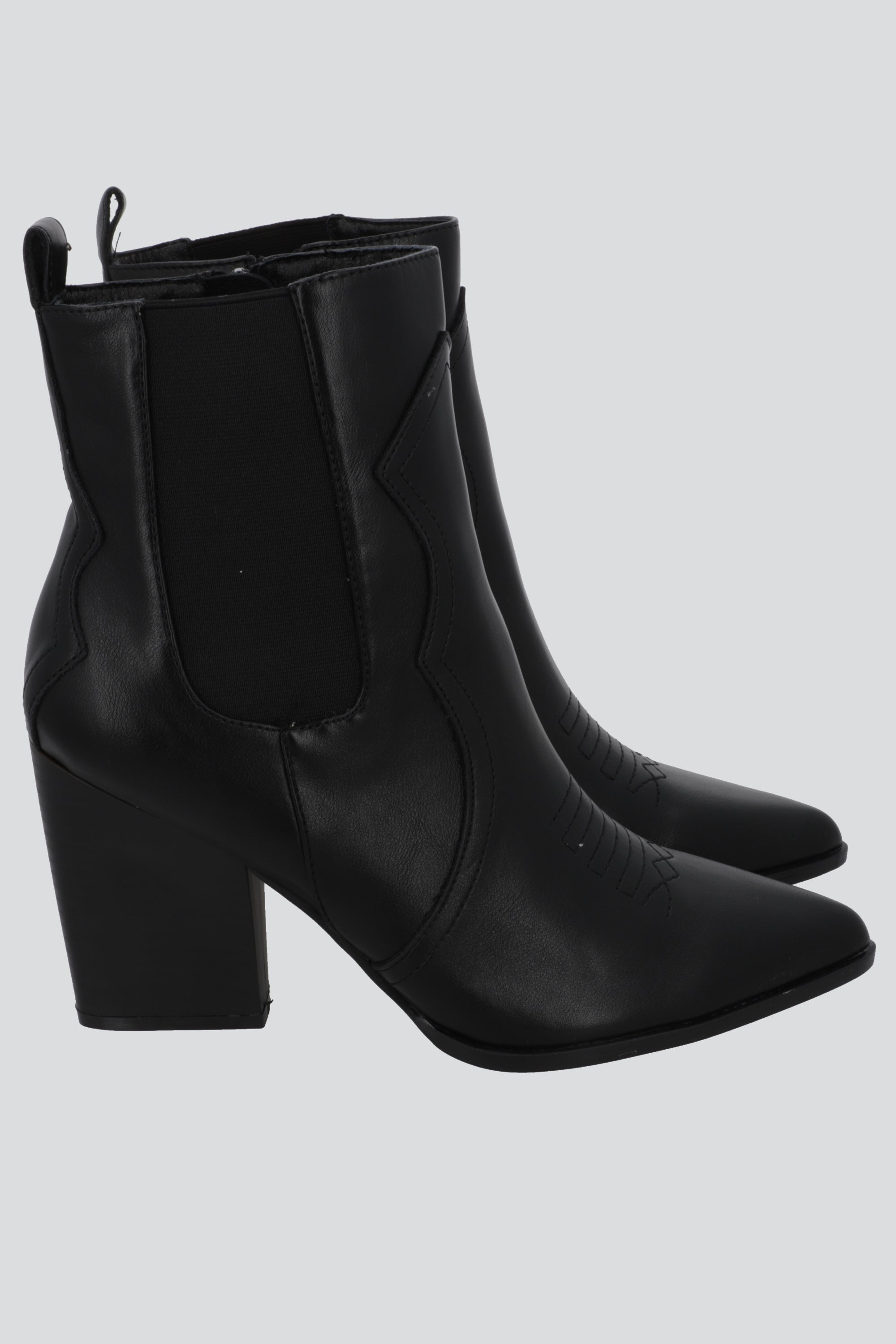 Botin vaquero alto NEGRO