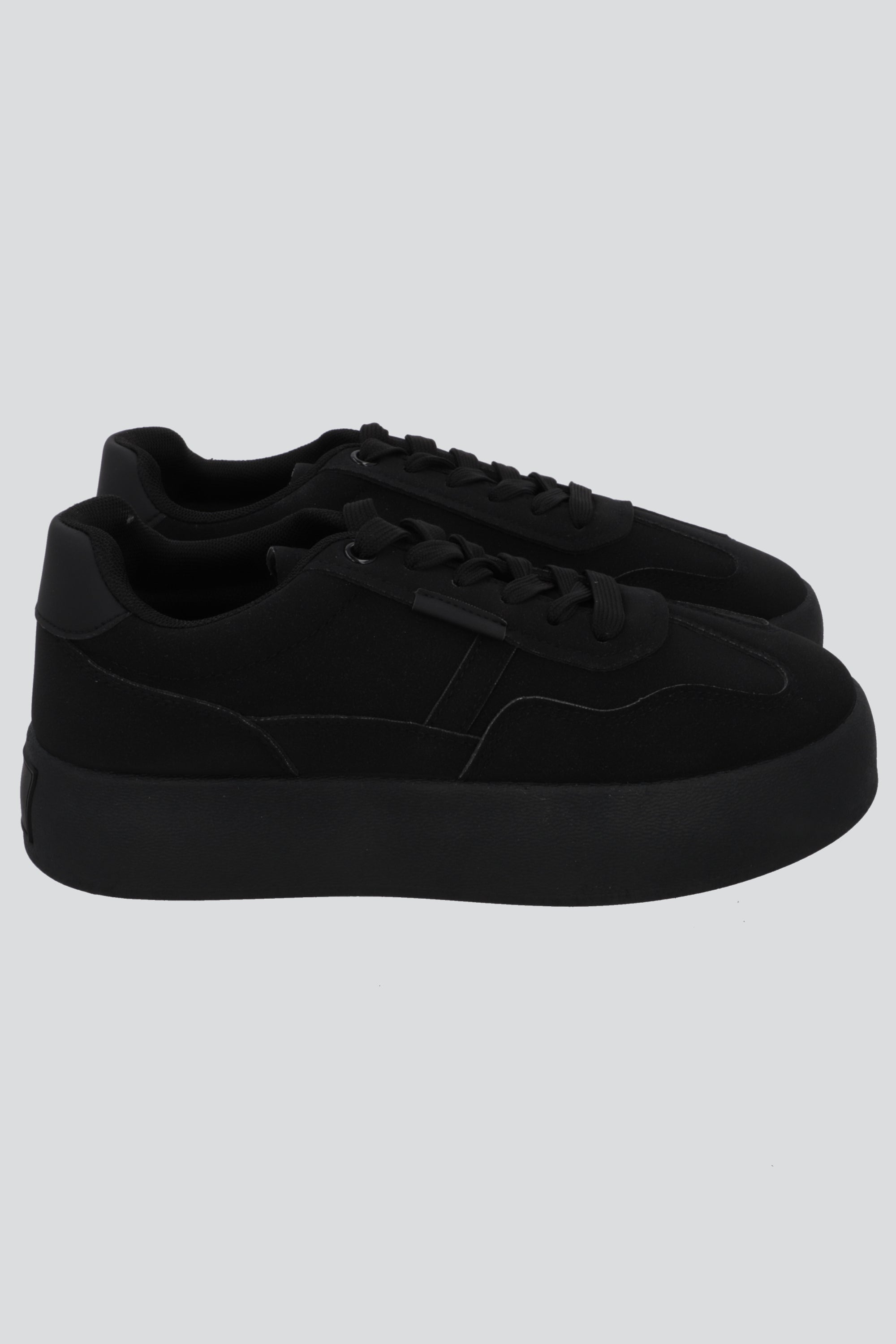 Tenis casual suede plataforma NEGRO