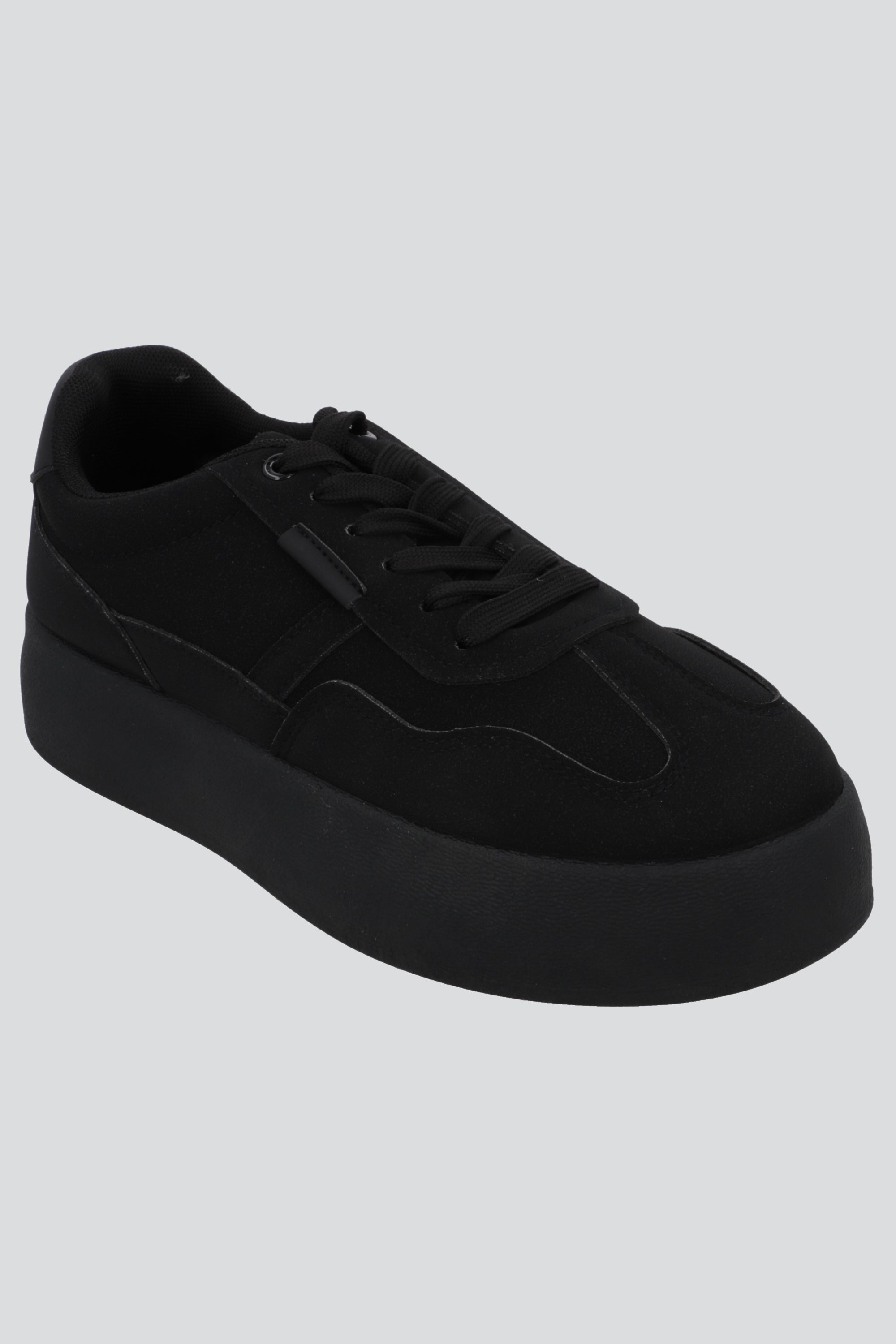 Tenis casual suede plataforma NEGRO