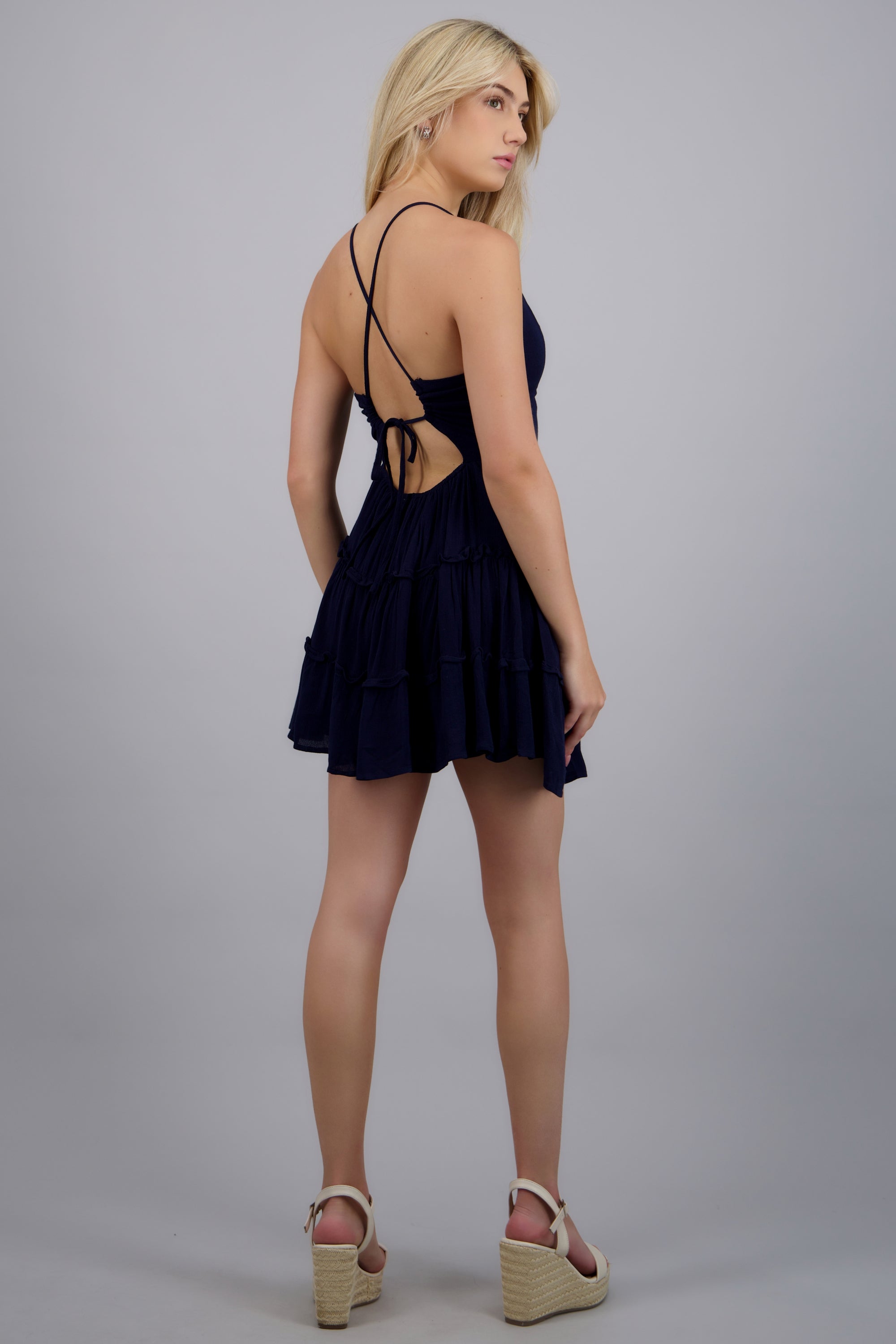 Vestido olanes mini MARINO