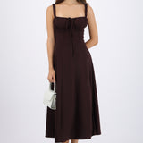 Vestido liso maxi