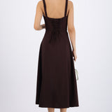 Vestido liso maxi