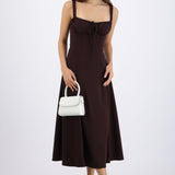 Vestido liso maxi