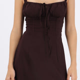 Vestido liso maxi