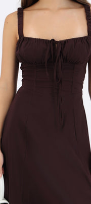 Vestido liso maxi