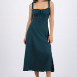 Vestido liso maxi