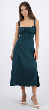 Vestido liso maxi